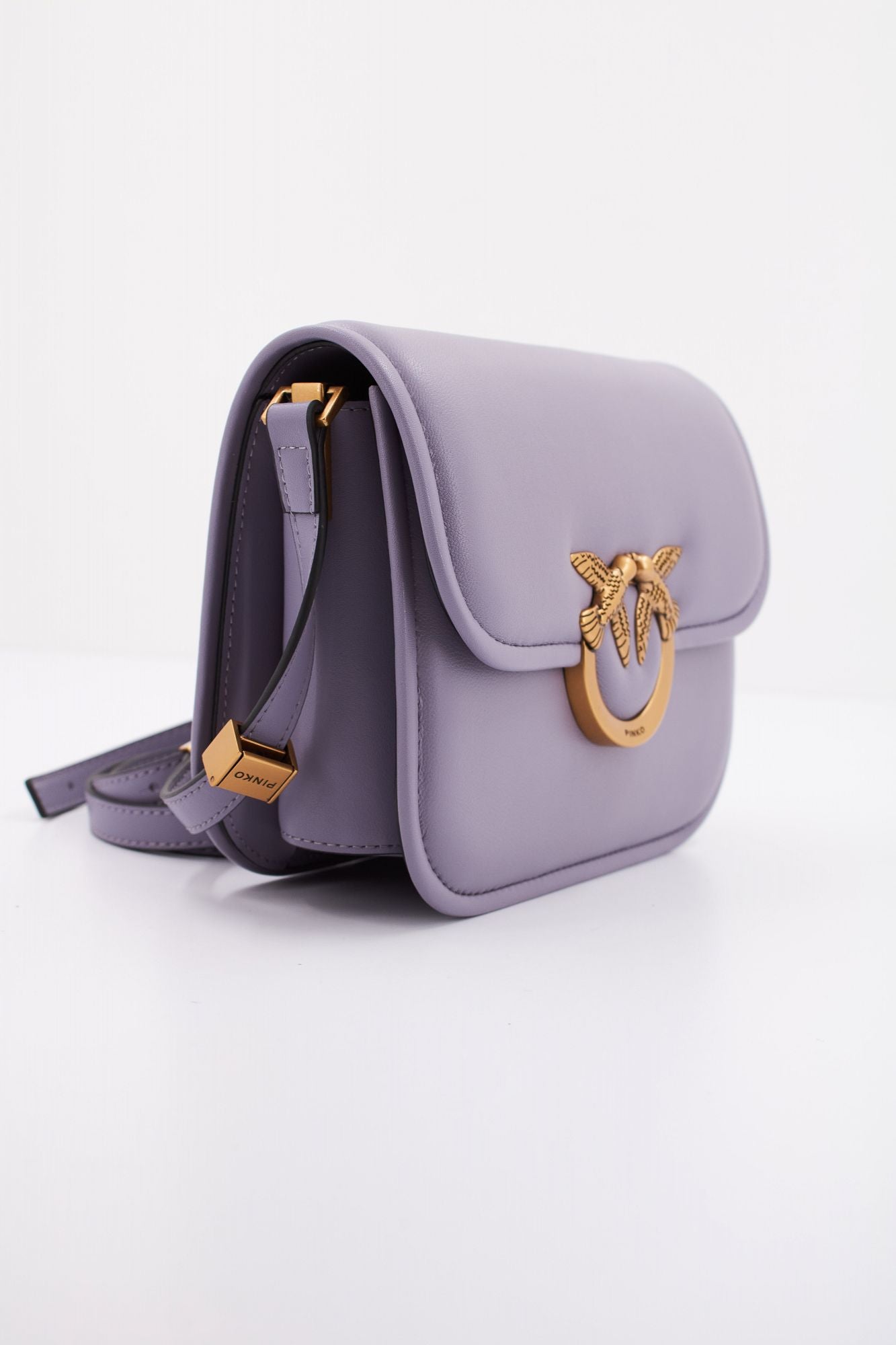 PINKO  LOVE BOX BAG FL M en color VIOLETA (2)