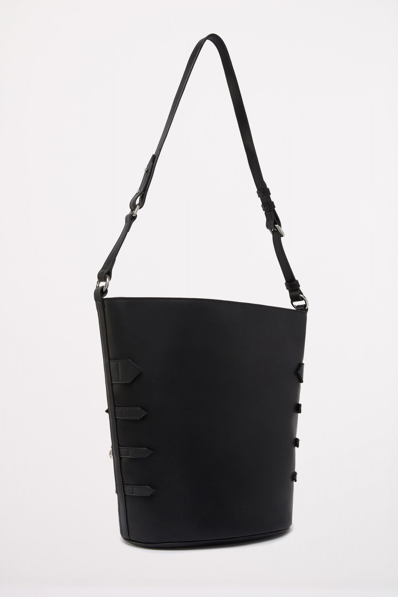 PINKO  BELTS BUCKET VITE en color NEGRO (2)