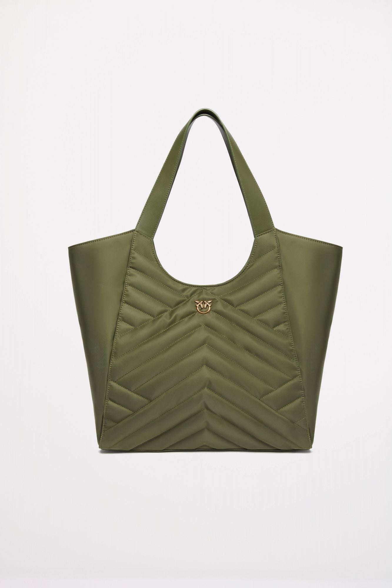 PINKO TOTE BAG PUZZLE RECYCLE en color VERDE (1)