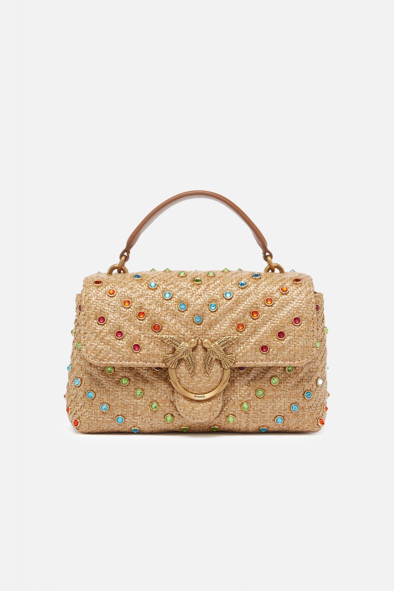 PINKO LOVE MINI LADY PUFF CL en color MARRON CLARO (1)