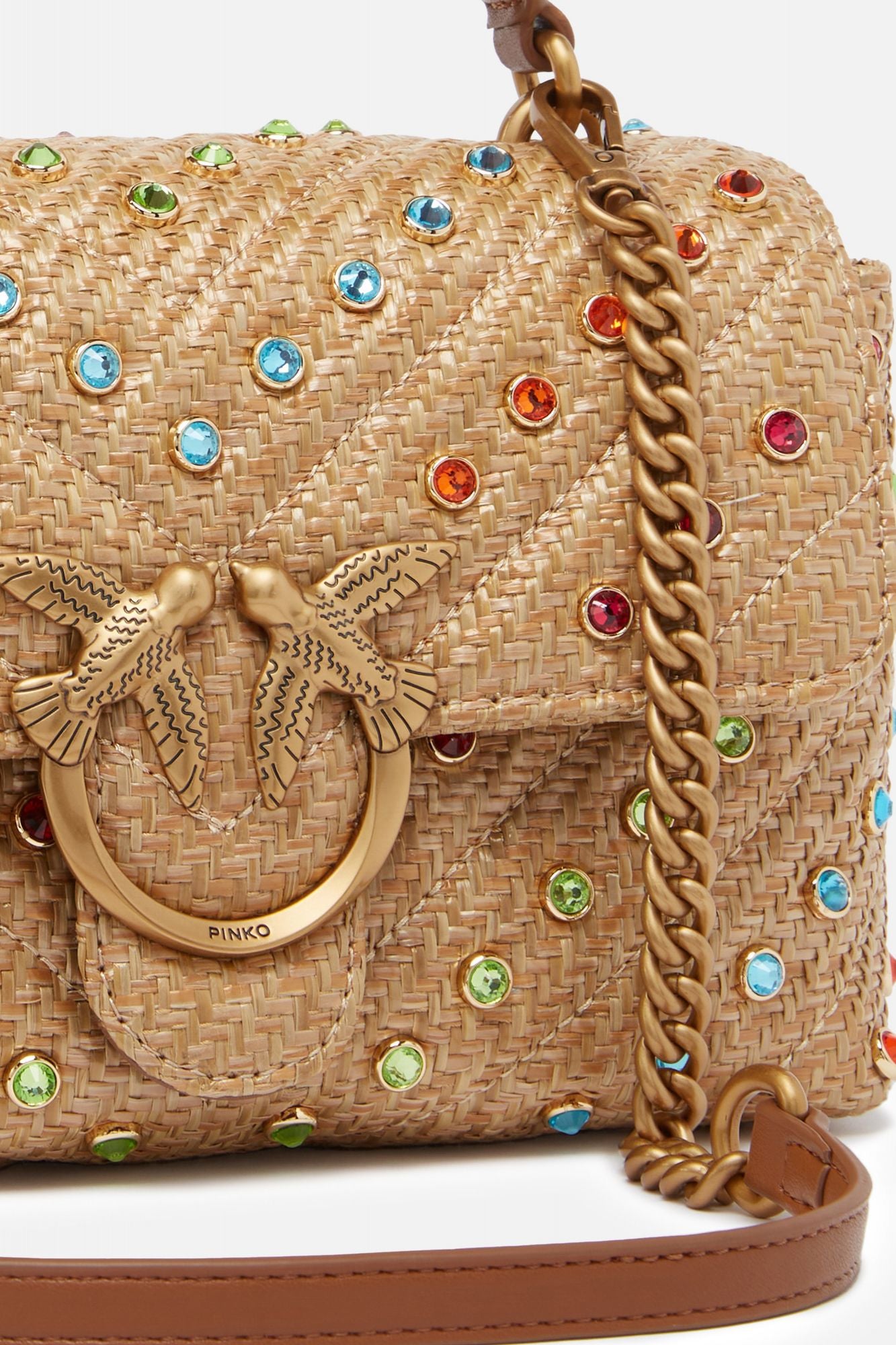 PINKO LOVE MINI LADY PUFF CL en color MARRON CLARO (3)