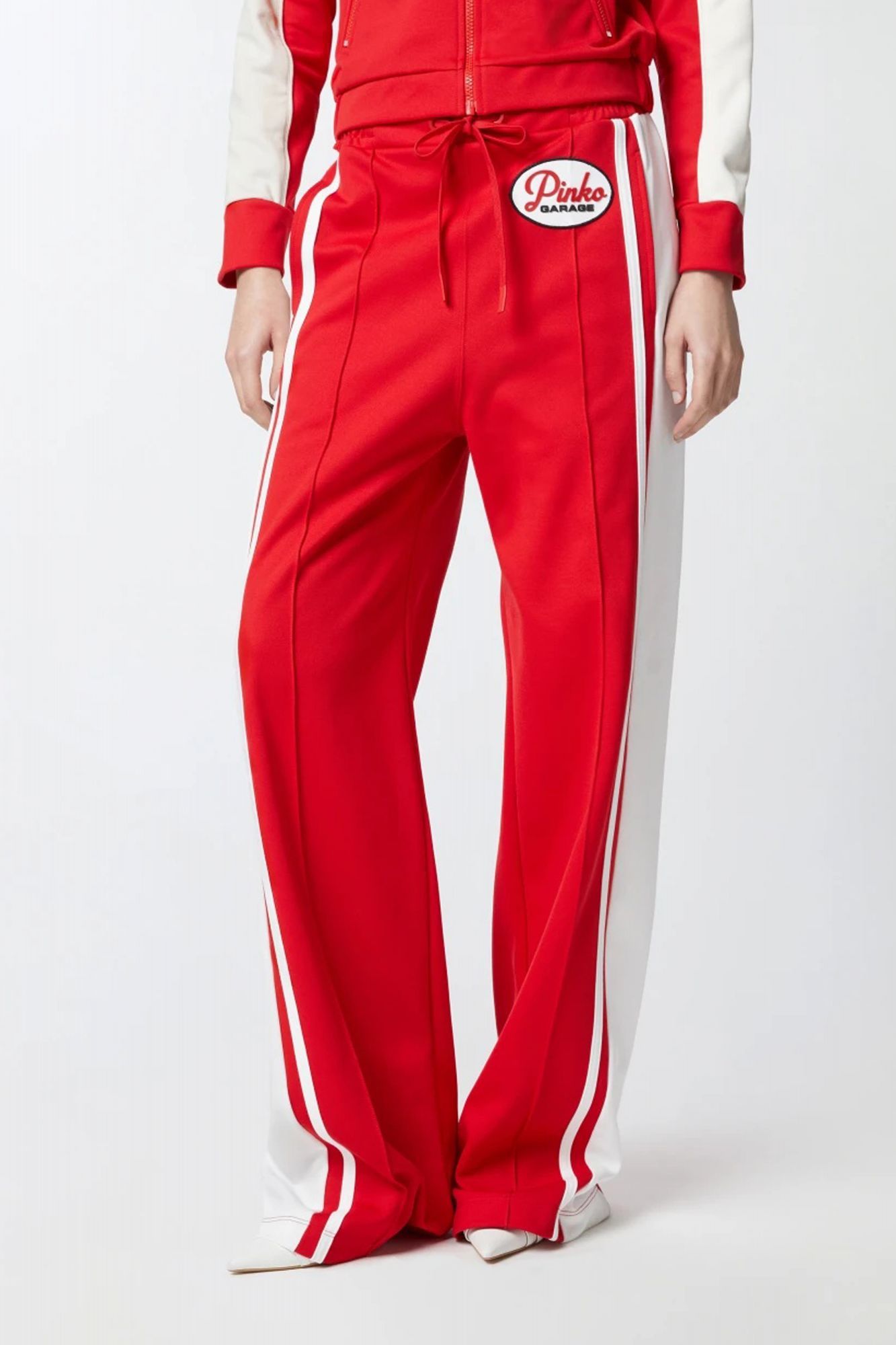 PINKO JACOB PANTALONE en color ROJO (1)