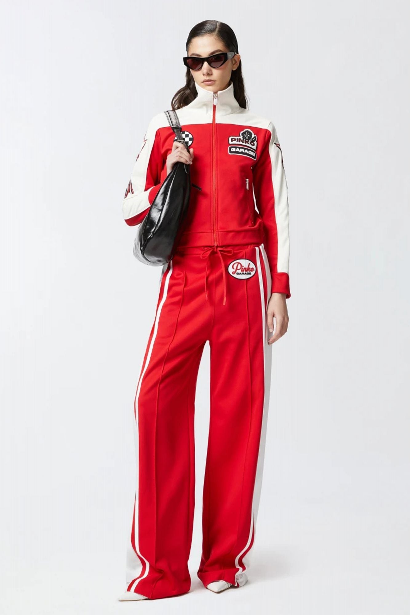 PINKO JACOB PANTALONE en color ROJO (3)