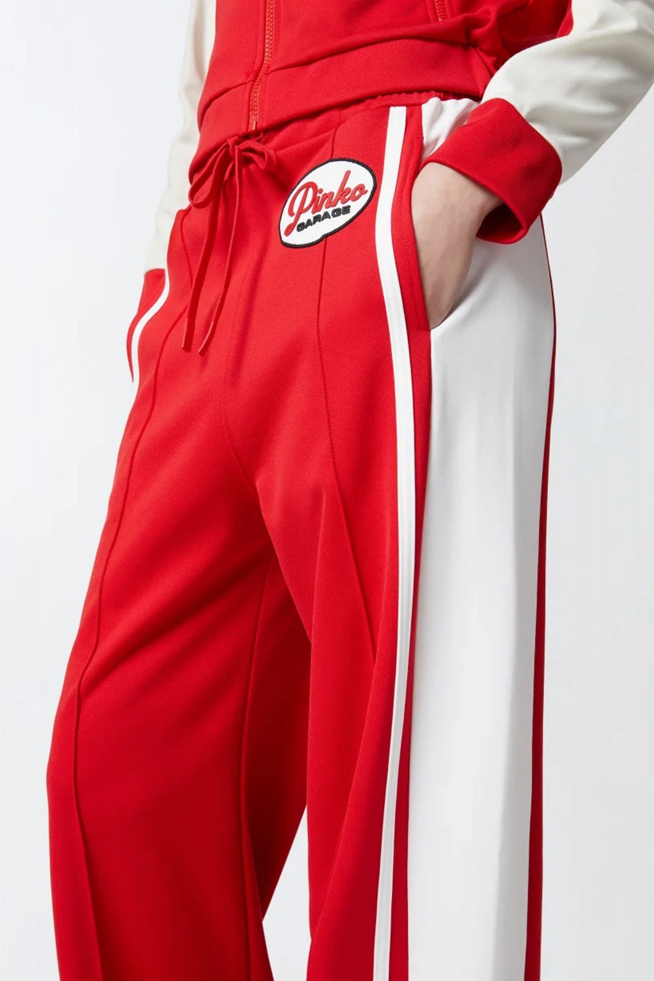 PINKO JACOB PANTALONE en color ROJO (4)