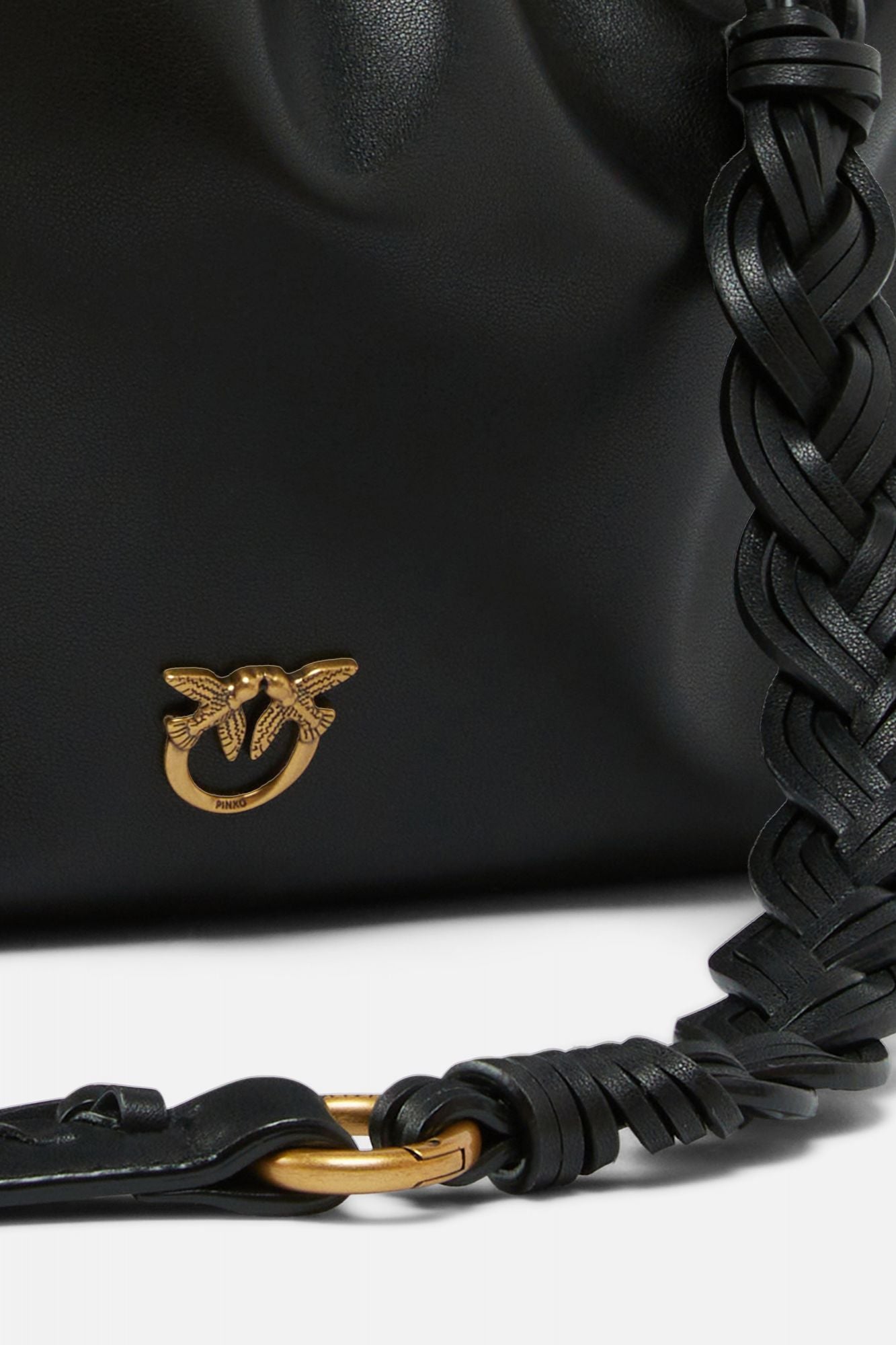 PINKO MAXI CLUTCH+TRACOLLA SP en color NEGRO (4)