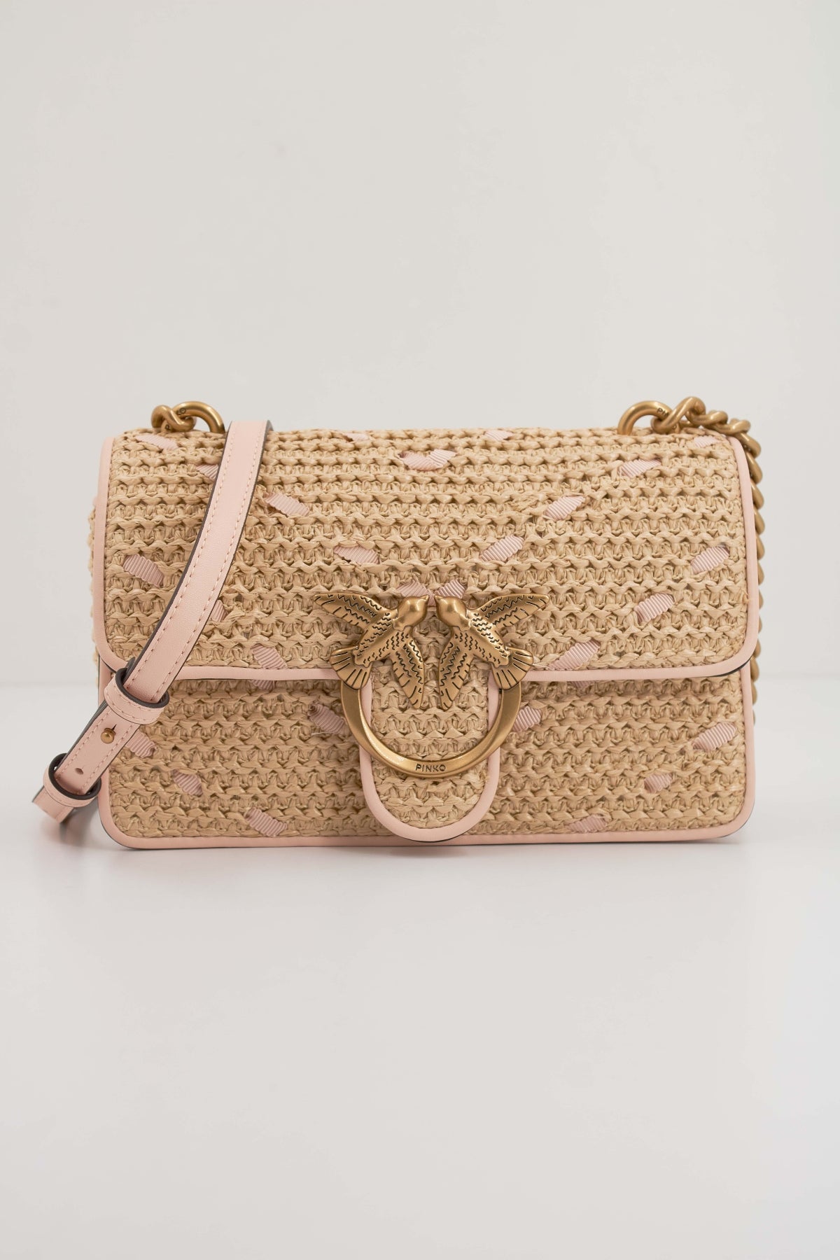 PINKO LOVE ONE MINI LIGHT DC  en color BEIS (1)