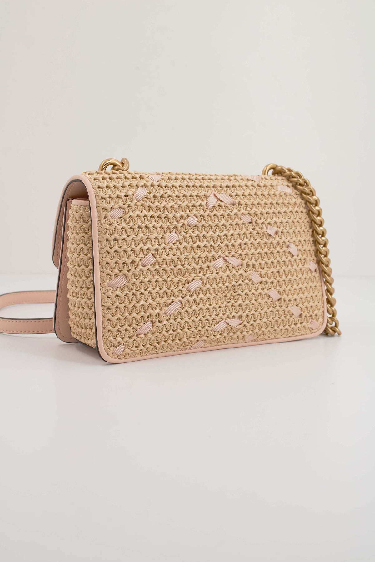 PINKO LOVE ONE MINI LIGHT DC  en color BEIS (2)