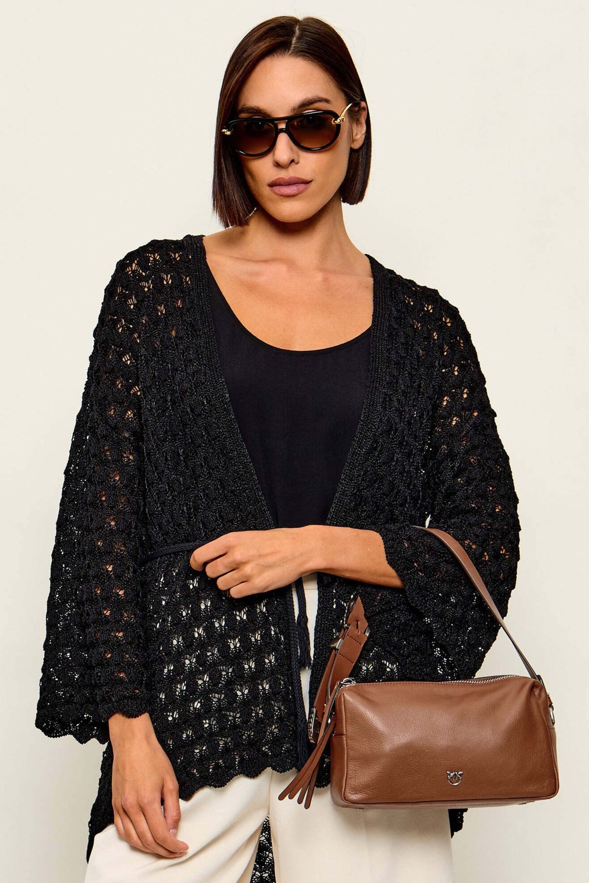 PINKO  BAULETTO TRITTICO  en color MARRON (1)
