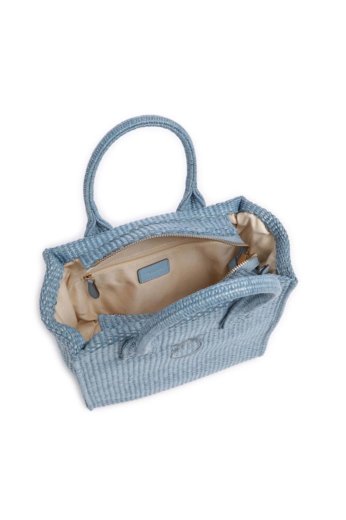 PINKO BEACH SHOPPER MINI en color AZUL (3)