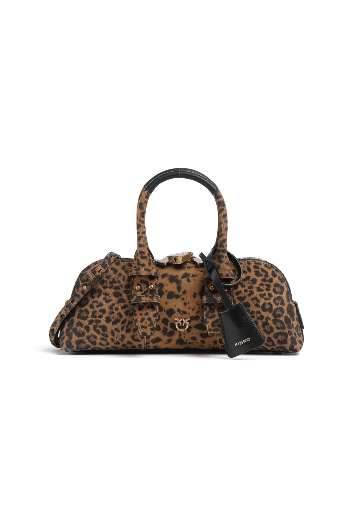 PINKO BOWLING BAG BAGUETTE  en color ANIMAL PRINT (2)