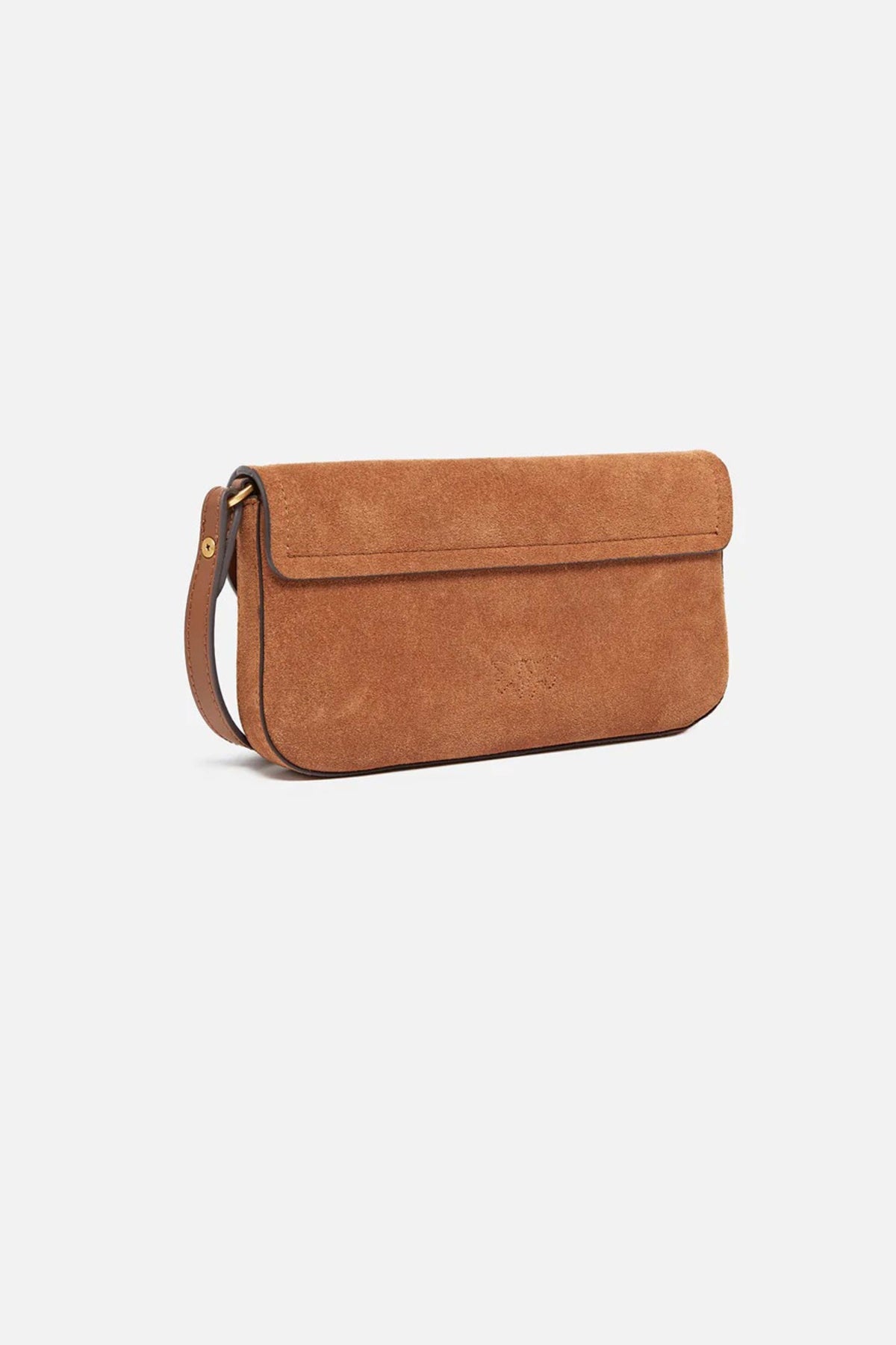 PINKO  SADDLE FLAT SUEDE  en color MARRON (2)