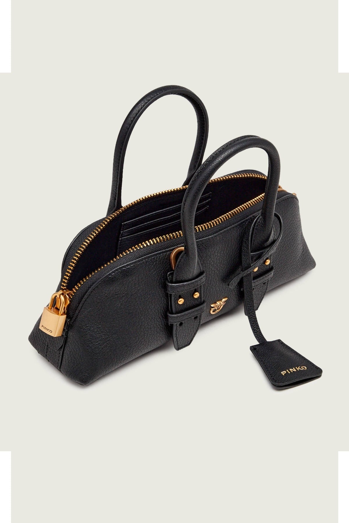 PINKO 105334 A2JC BOWLING BAG HORIZONTAL en color NEGRO (3)