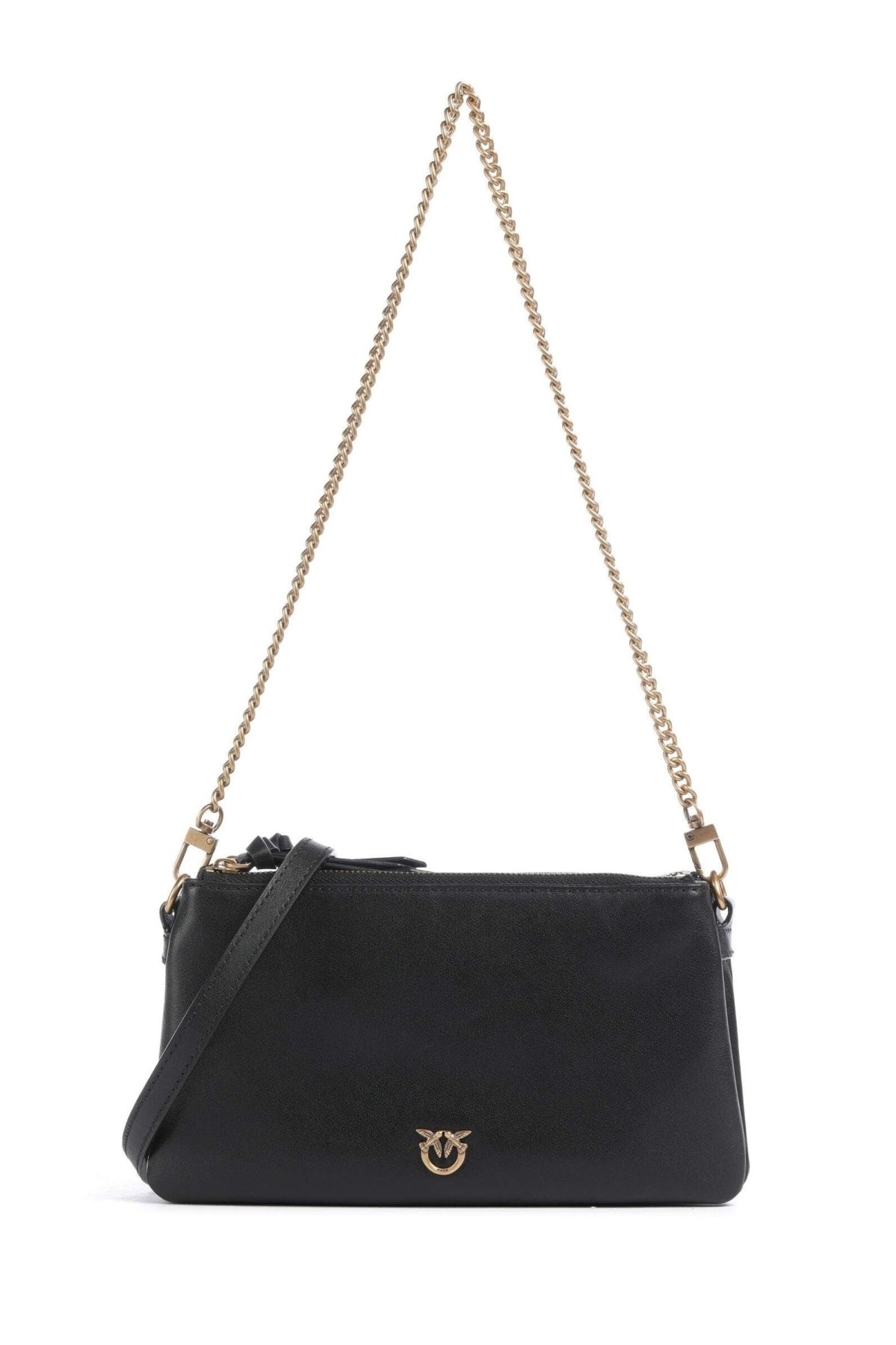 PINKO 105359 A0QO DOUBLE MINI VITELLO MOR en color NEGRO (1)