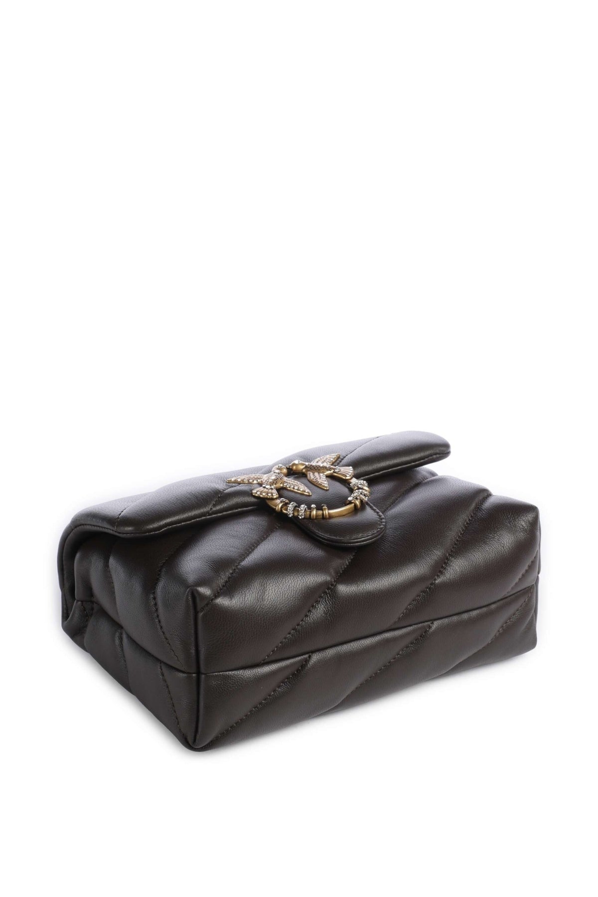 PINKO 107058 A0F2 PUFF MINI NEW BUCKLE SH en color MARRON (4)