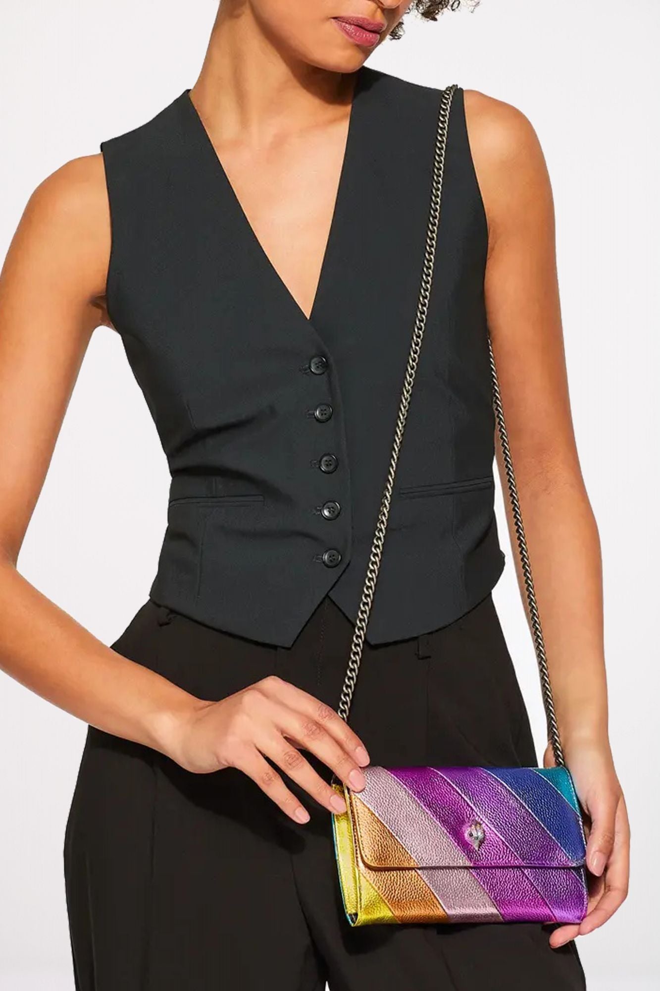 KURT GEIGER LONDON KENSINGTON WALLET CHAIN en color MULTICOLOR (4)