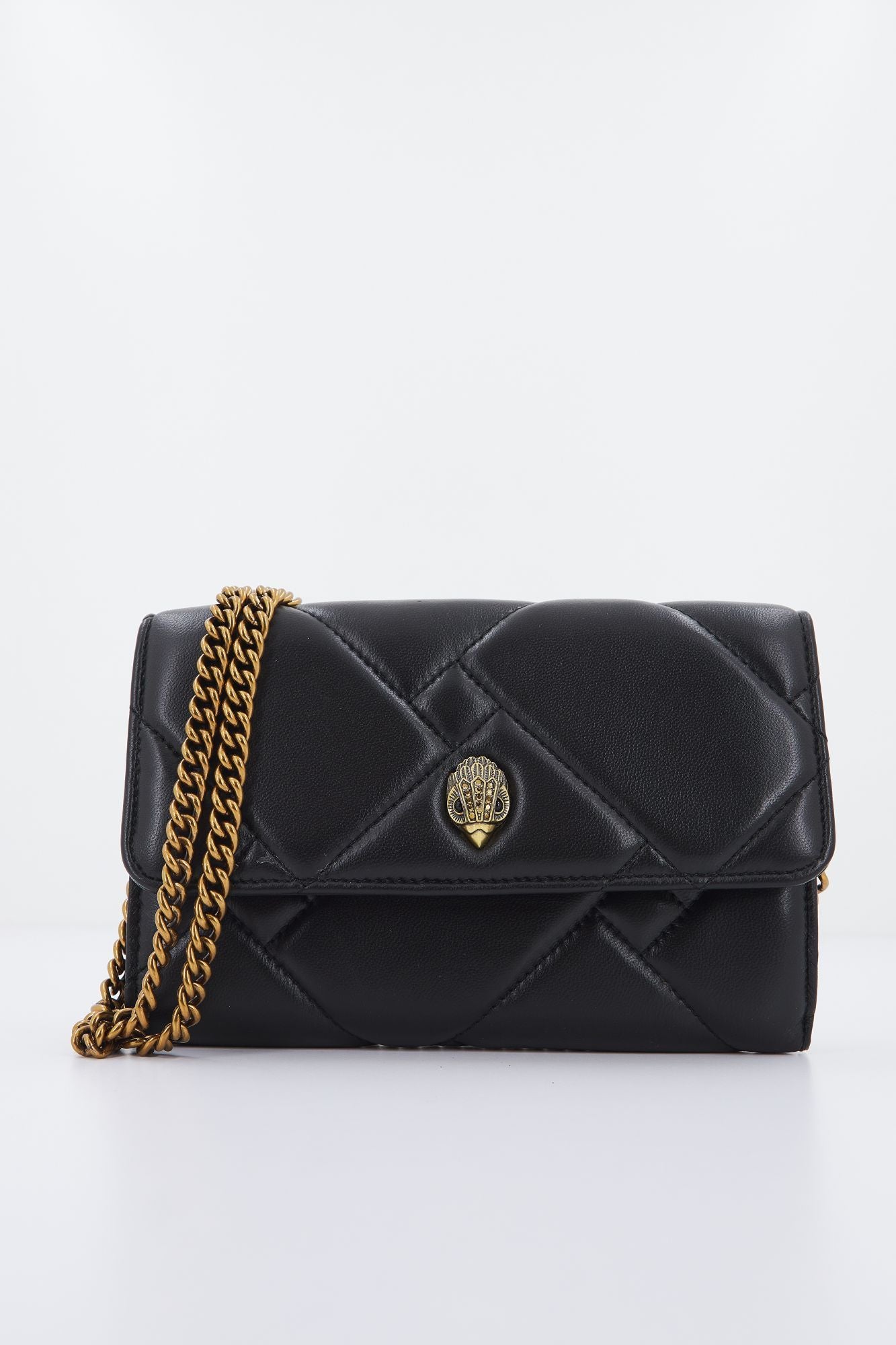 KURT GEIGER LONDON KENSINGTON QUILT WALLET en color NEGRO (4)