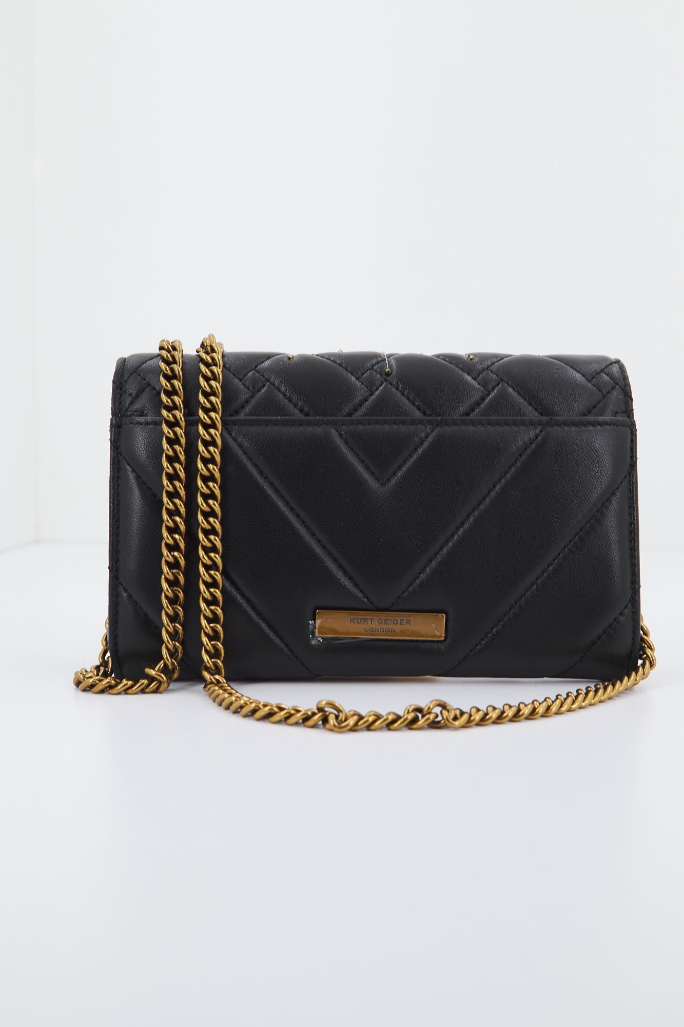 KURT GEIGER LONDON  KENSINGTON CH WALLET EY en color NEGRO (3)