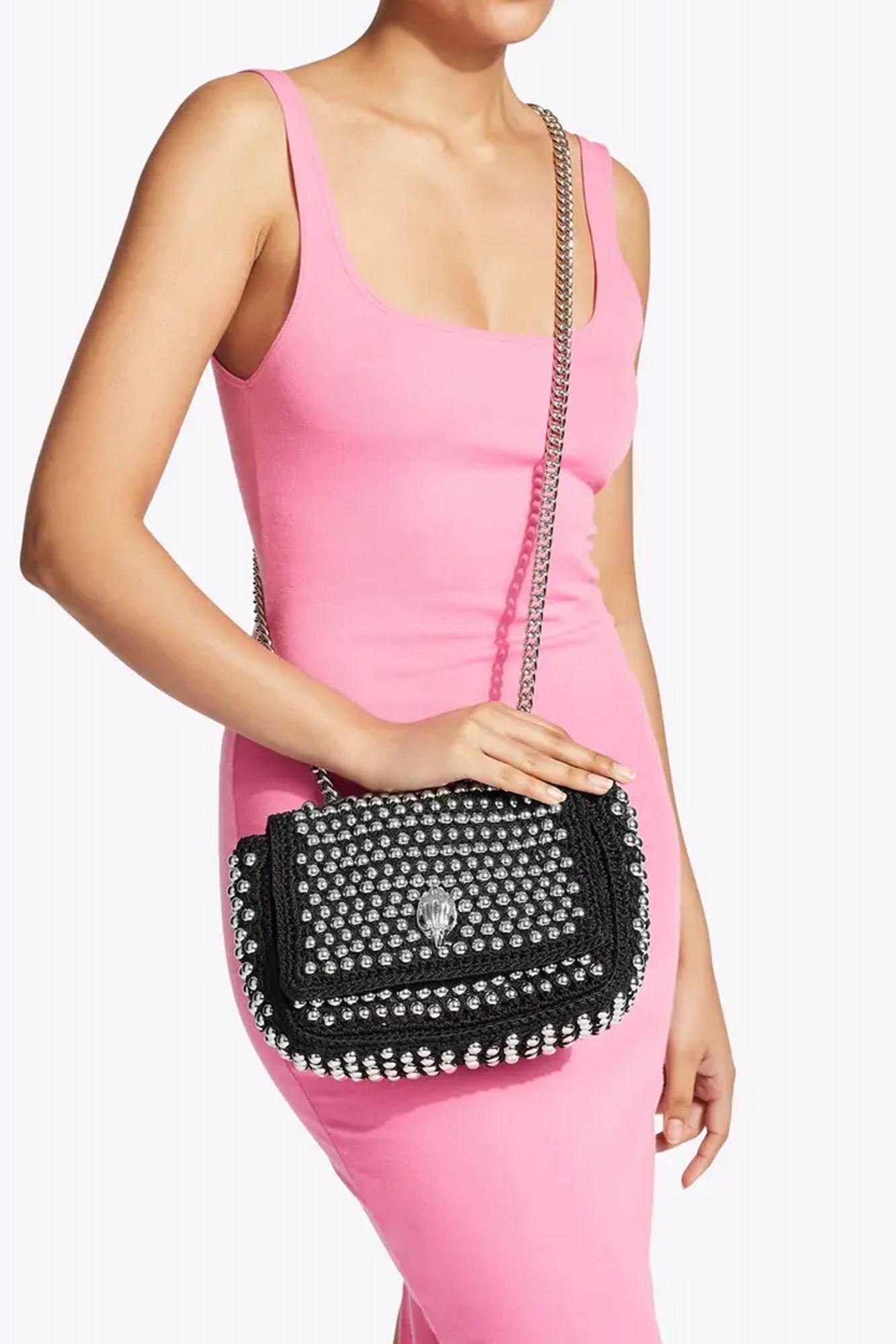 KURT GEIGER LONDON CROCHET MD KENSINGTON en color NEGRO (2)