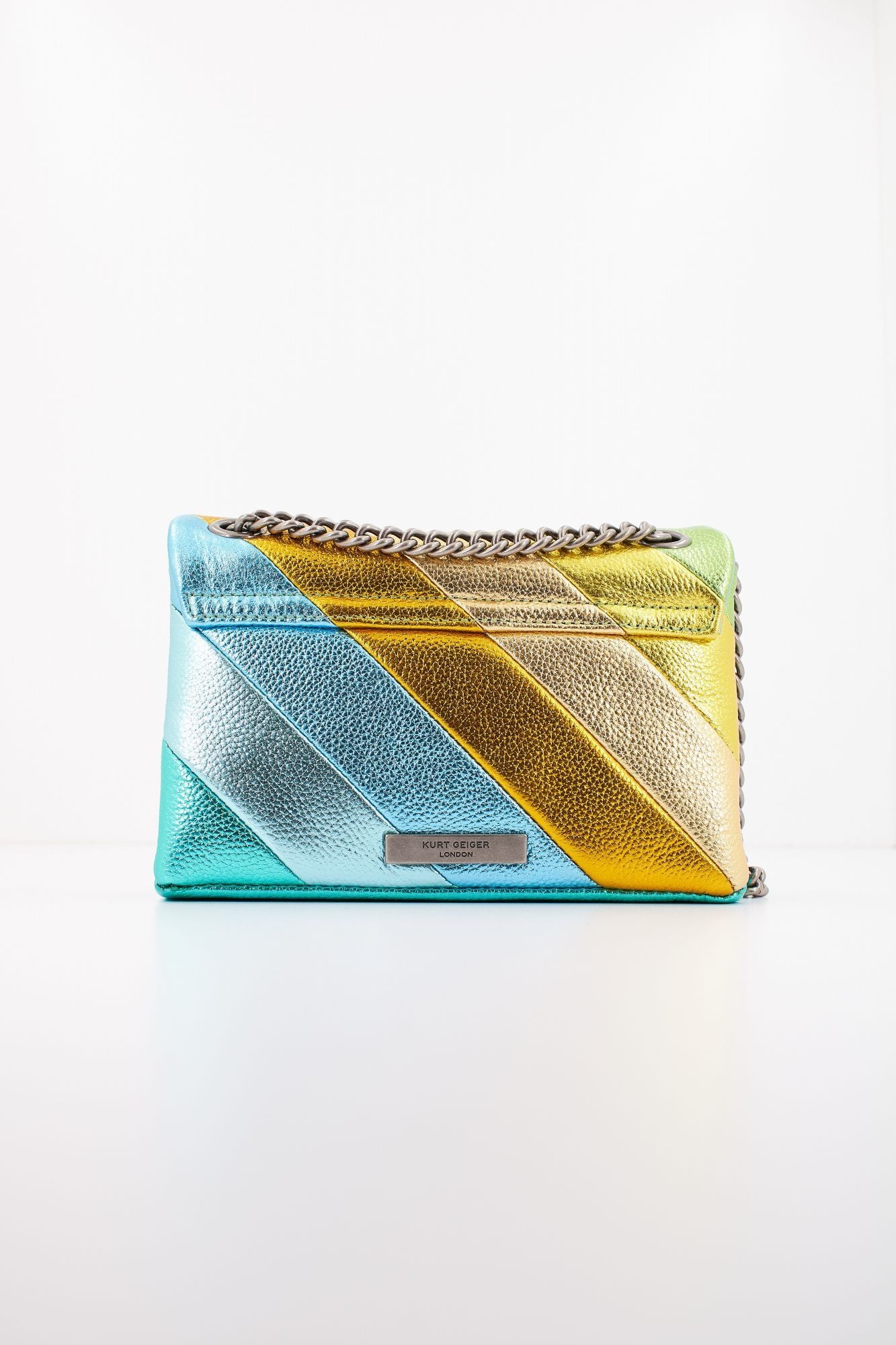 KURT GEIGER LONDON MINI KENSINGTON LEATHER en color VERDE (3)