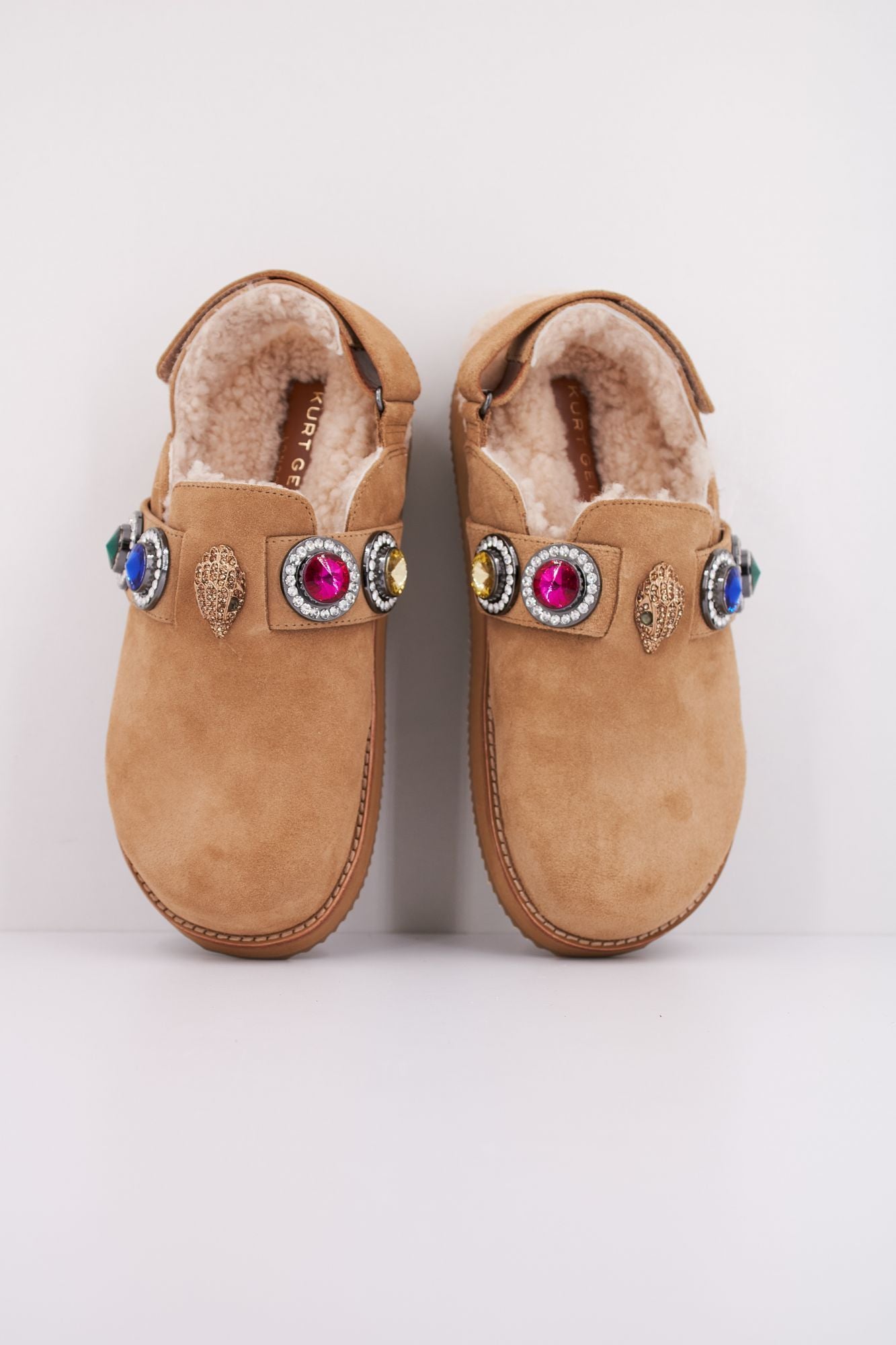 KURT GEIGER LONDON OCTAVIA CASUAL SLING MULE en color MARRON CLARO (3)