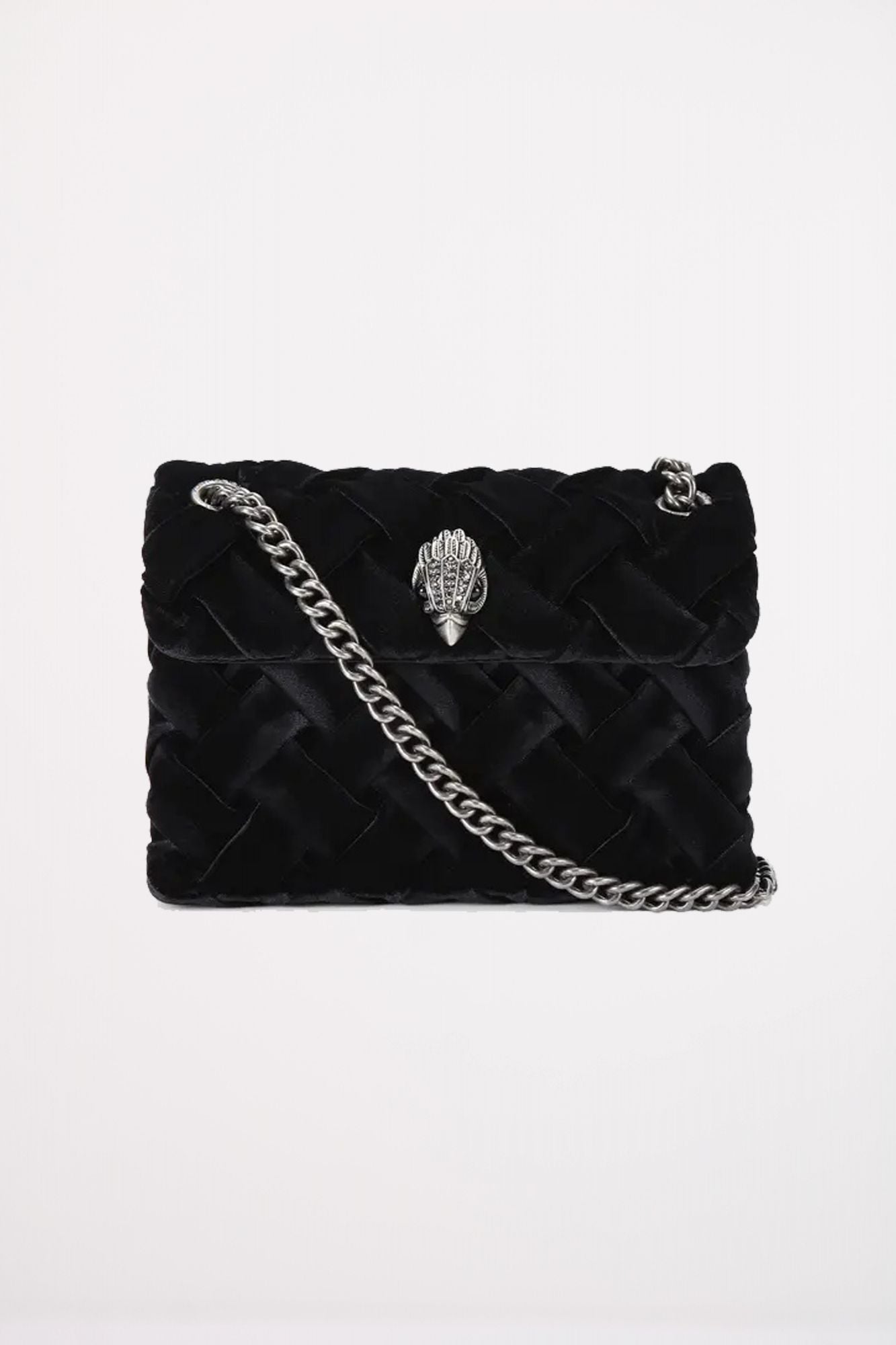 KURT GEIGER LONDON VELVET MINI  en color NEGRO (1)