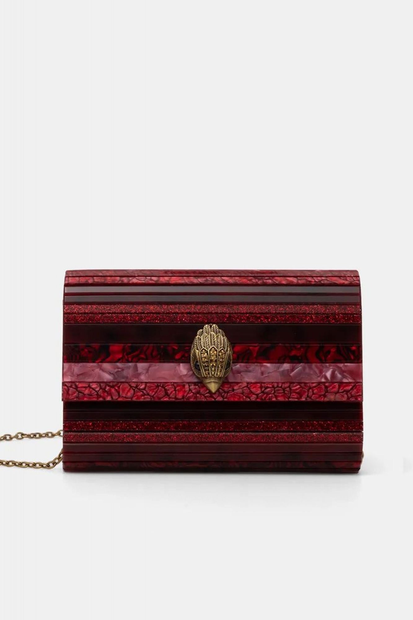 KURT GEIGER LONDON PARTY EAGLE CLUTCH en color ROJO (1)