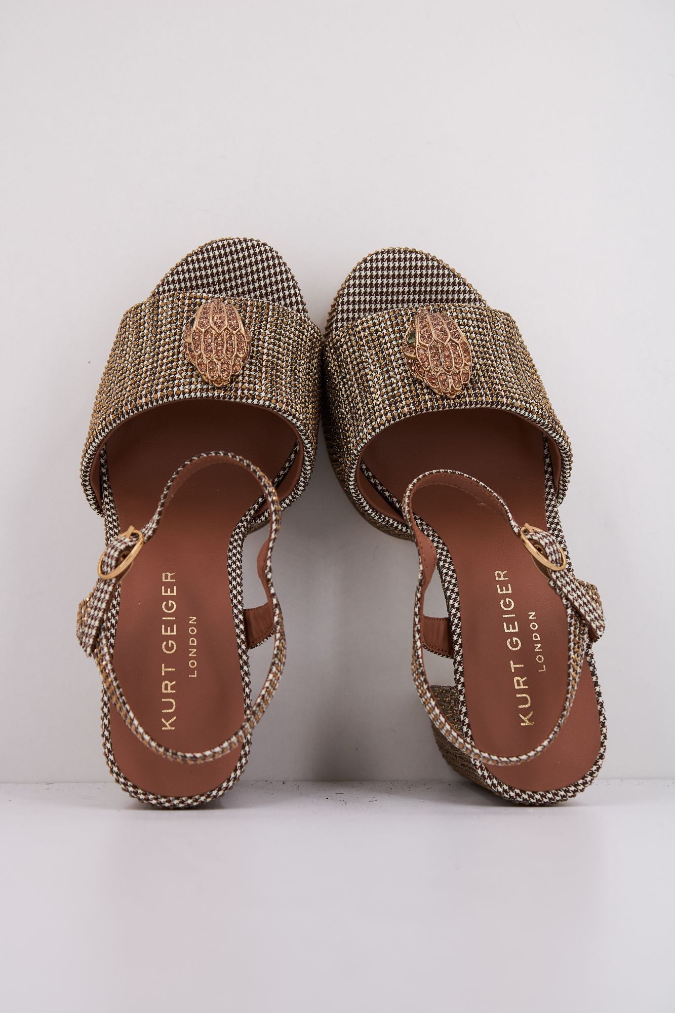 KURT GEIGER LONDON KENSINGTON PLATFORM SDL en color ORO (3)