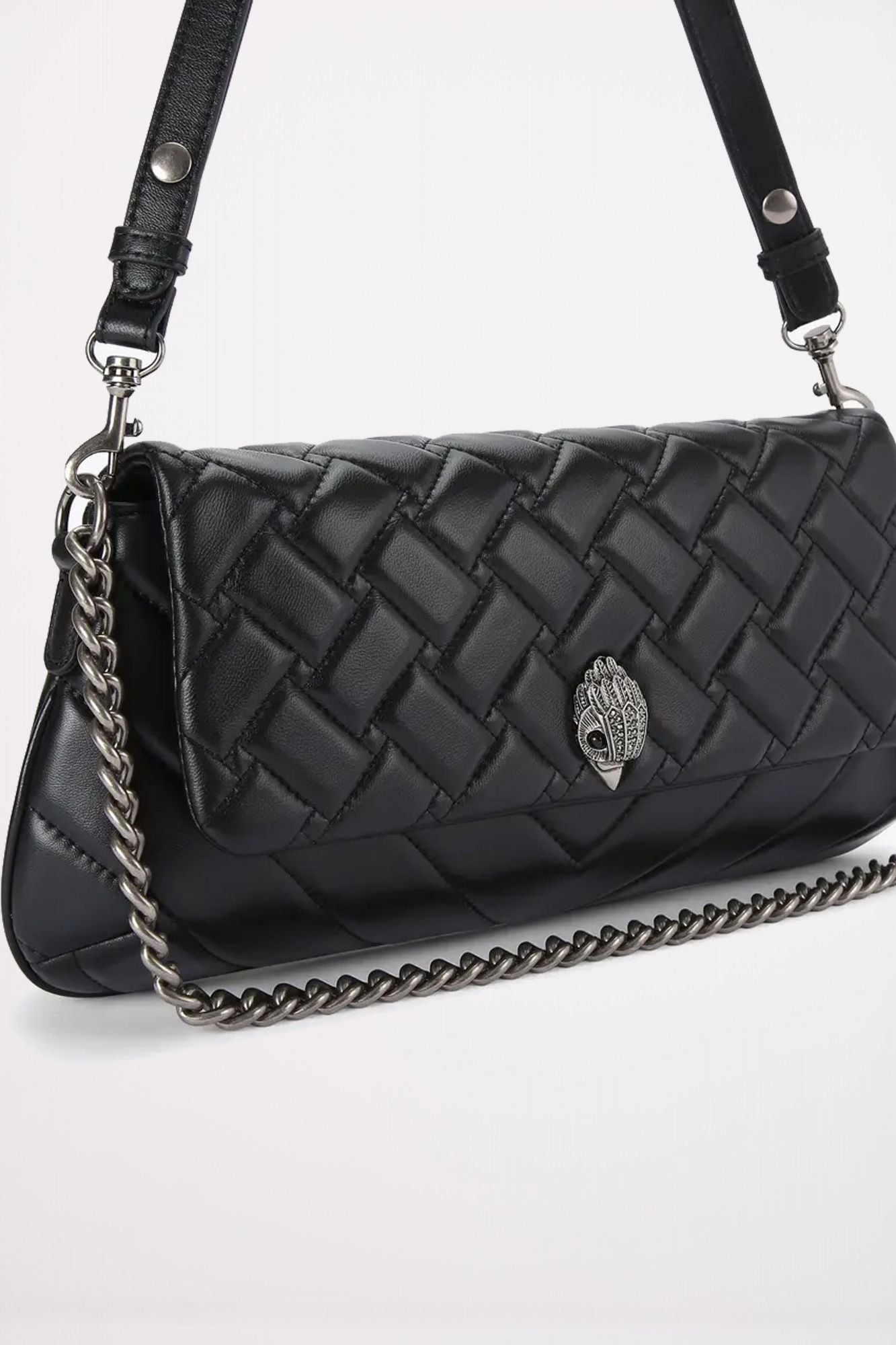KURT GEIGER LONDON  LEATHER LONG KENSTON en color NEGRO (2)