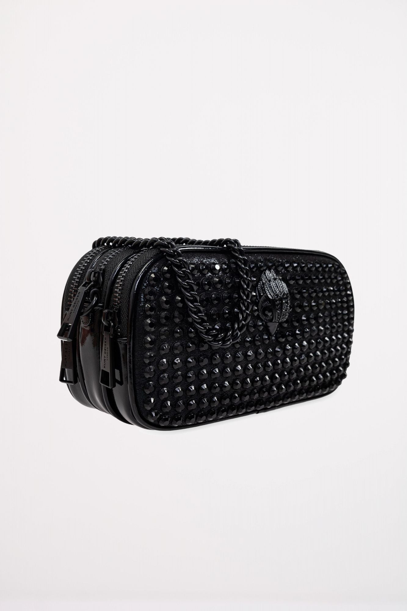 KURT GEIGER LONDON 3ZIP KENSINGTON CAMERA en color NEGRO (2)