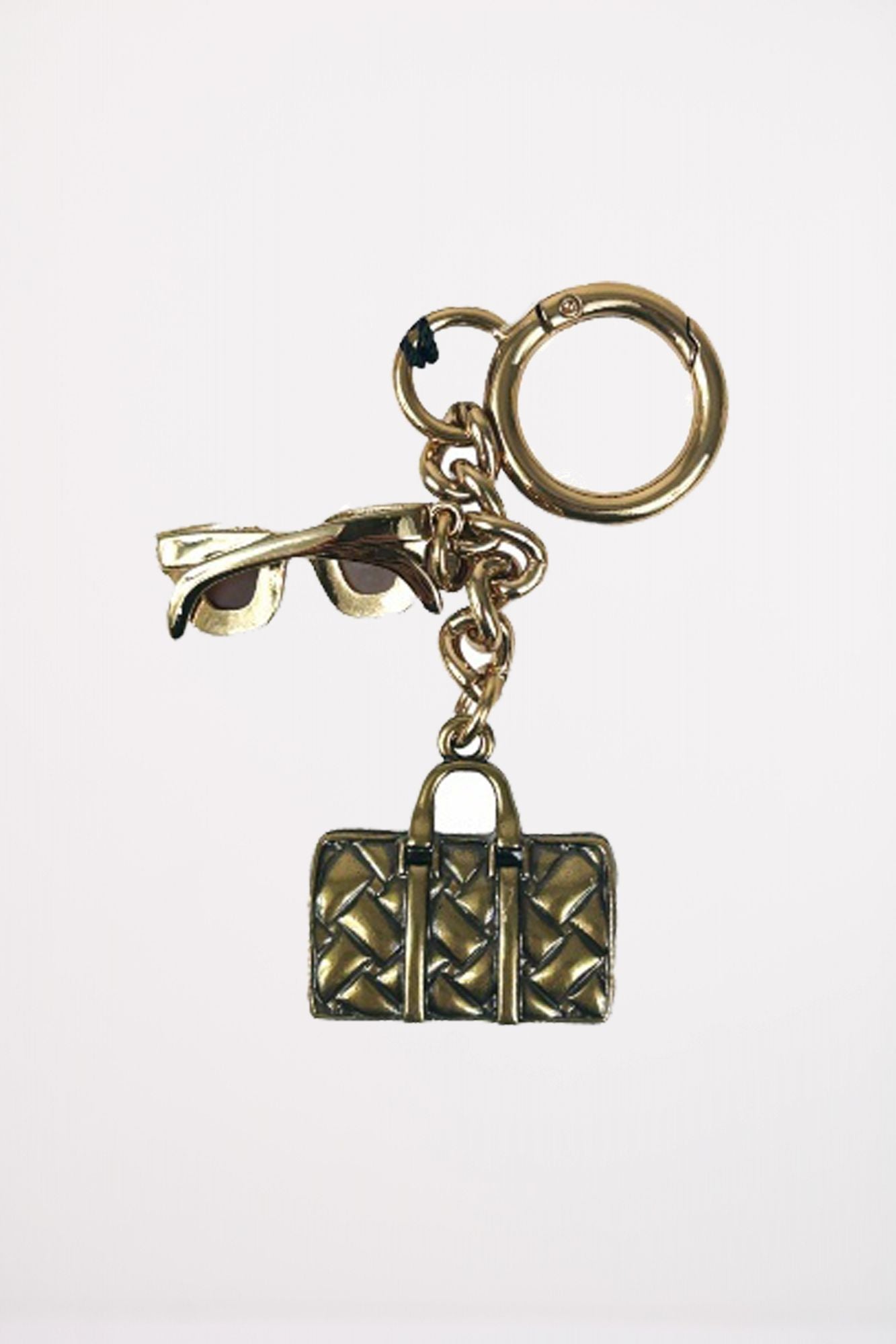 KURT GEIGER LONDON BOSTON KEYRING en color ORO (2)