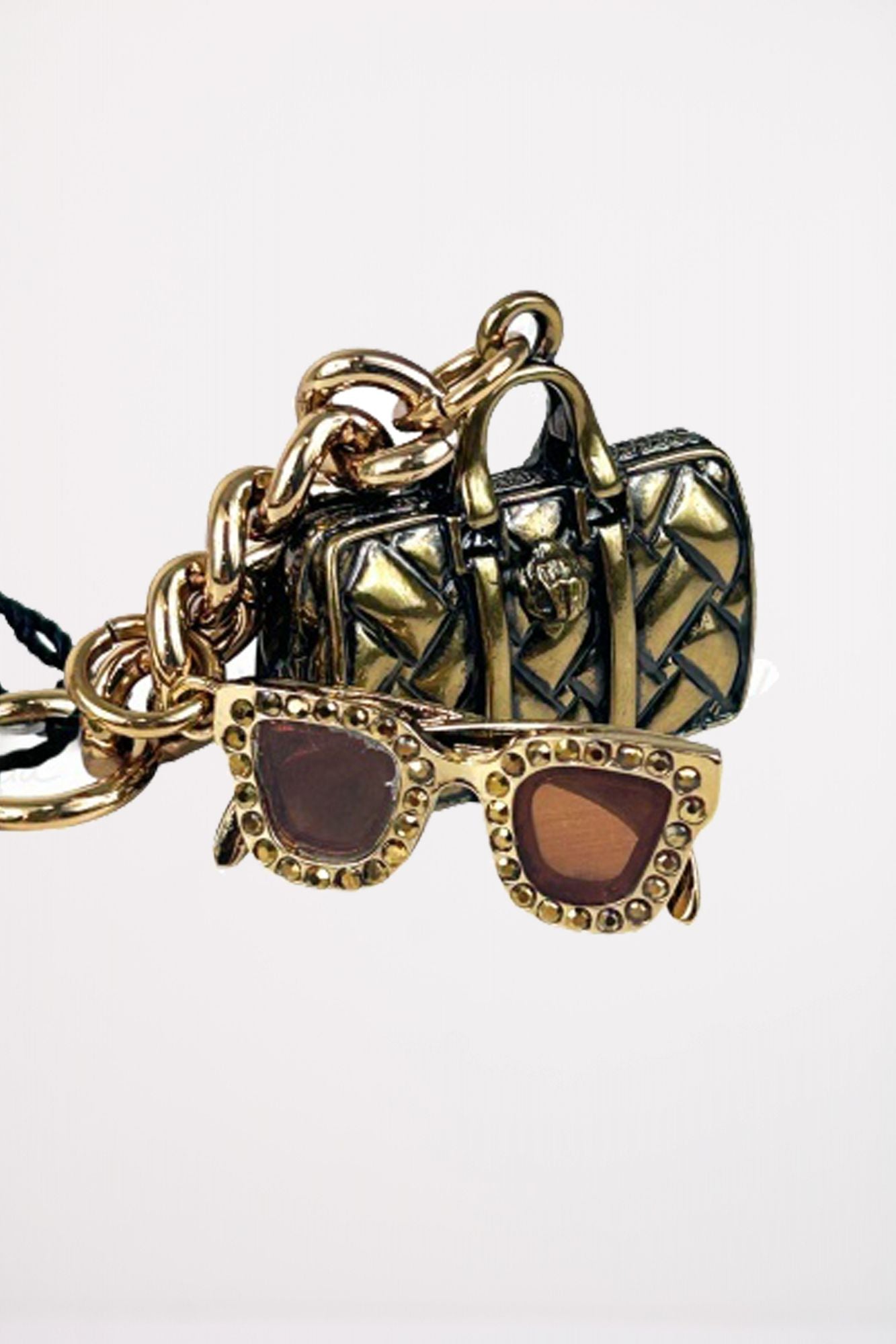 KURT GEIGER LONDON BOSTON KEYRING en color ORO (3)