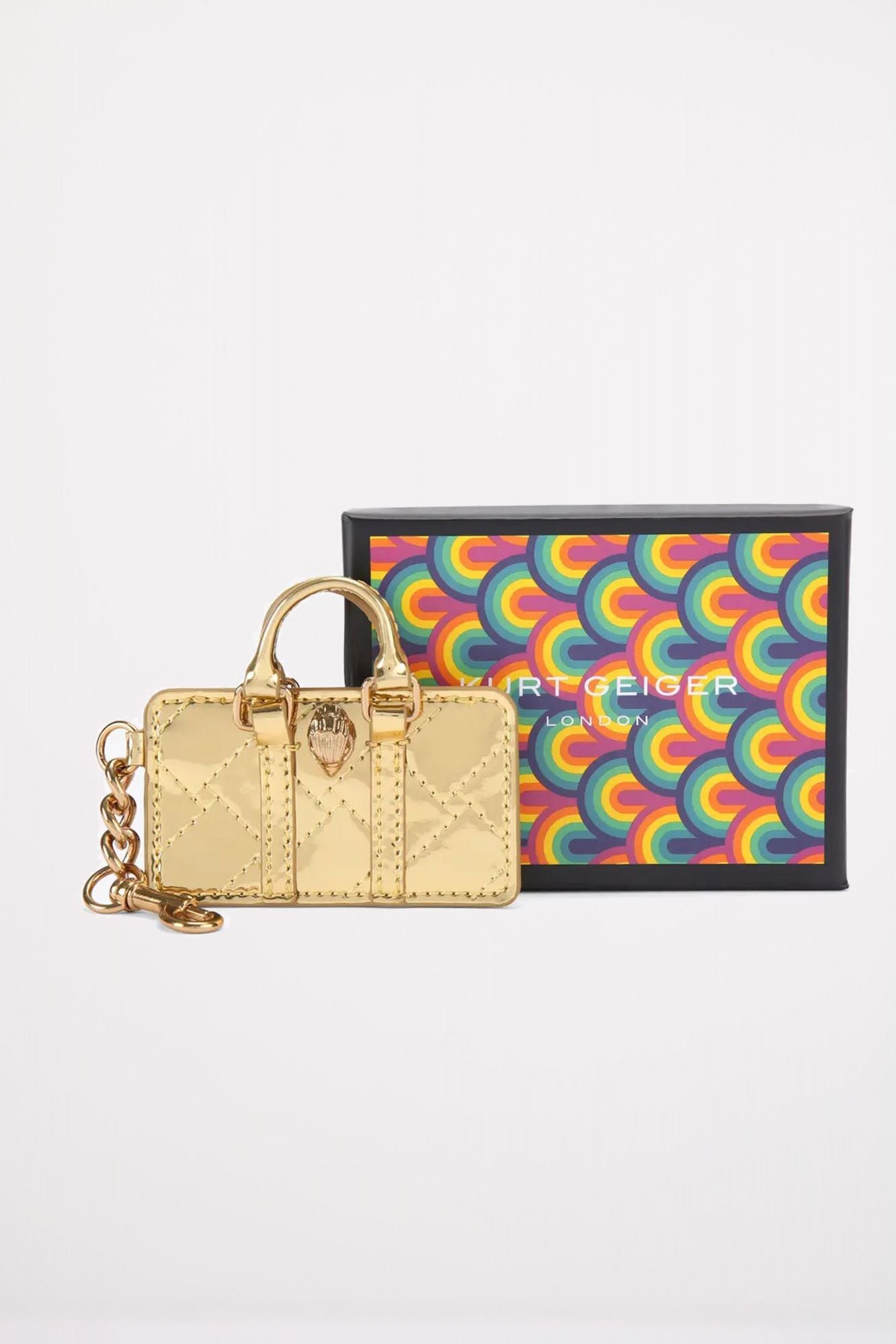 KURT GEIGER LONDON BOSTON KEYRING en color ORO (4)