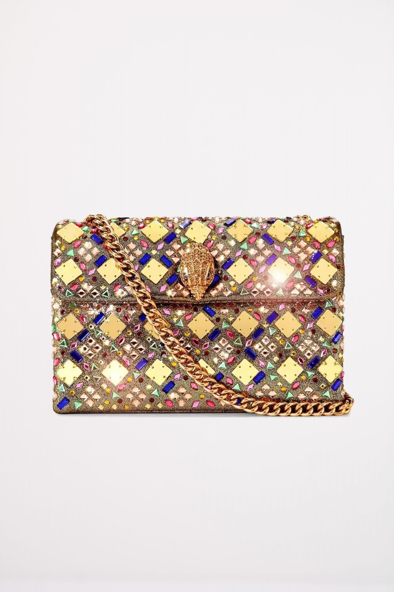 KURT GEIGER LONDON MD KENSINGTON BAG en color ORO (1)