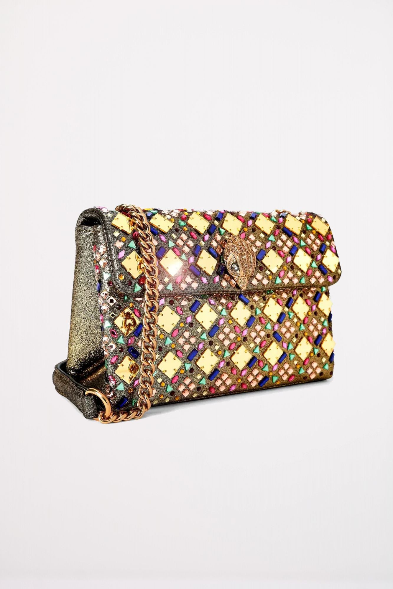 KURT GEIGER LONDON MD KENSINGTON BAG en color ORO (2)