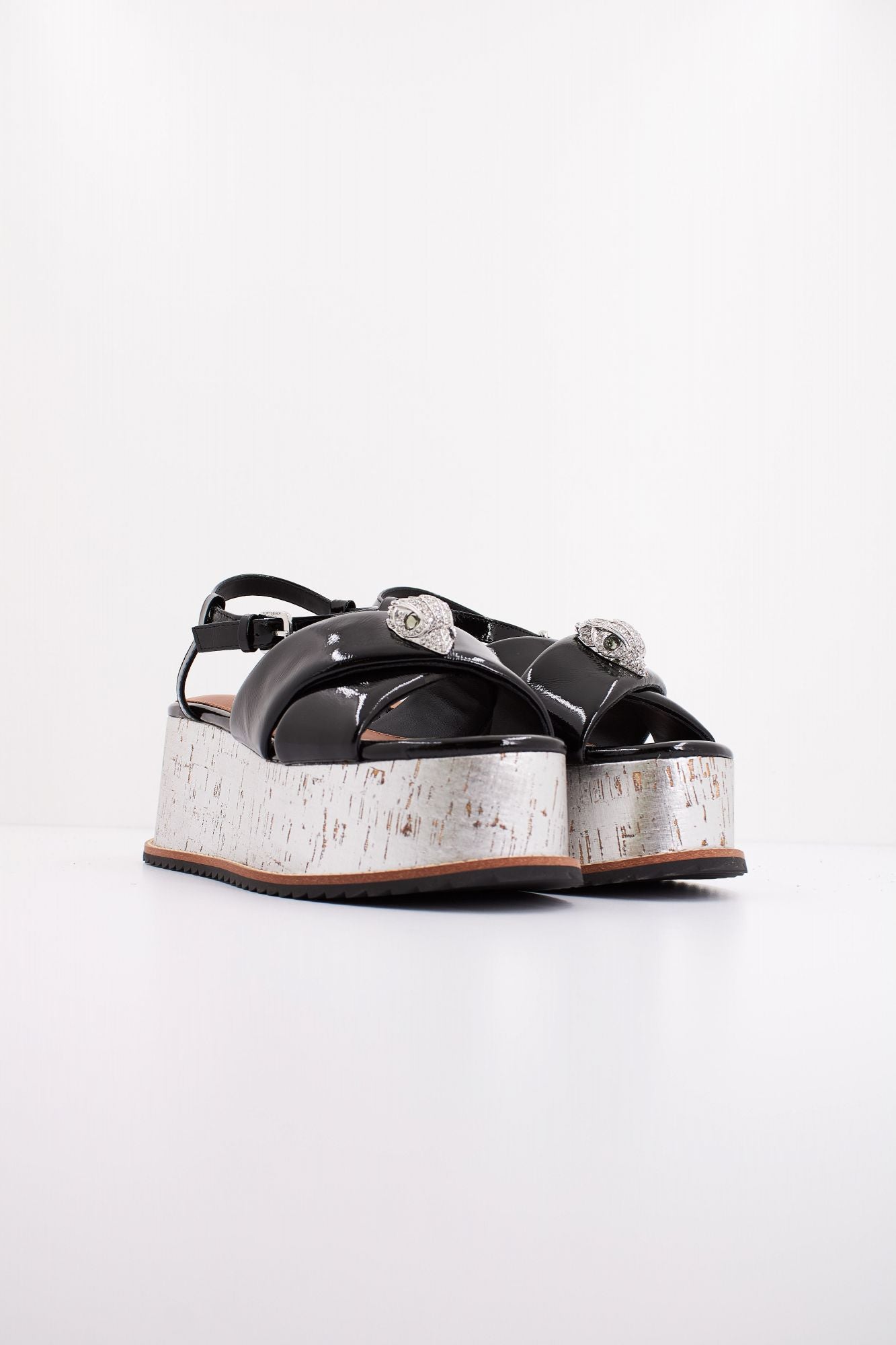 KURT GEIGER LONDON  ORSON CROSS SLATFORM en color NEGRO (2)