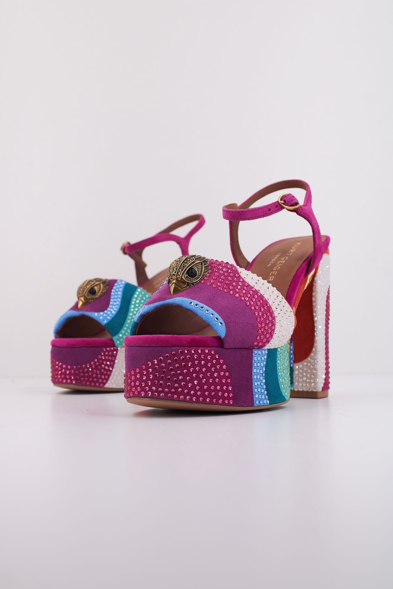 KURT GEIGER LONDON KENSINGTON PLATFORM SDL en color ROSA (2)