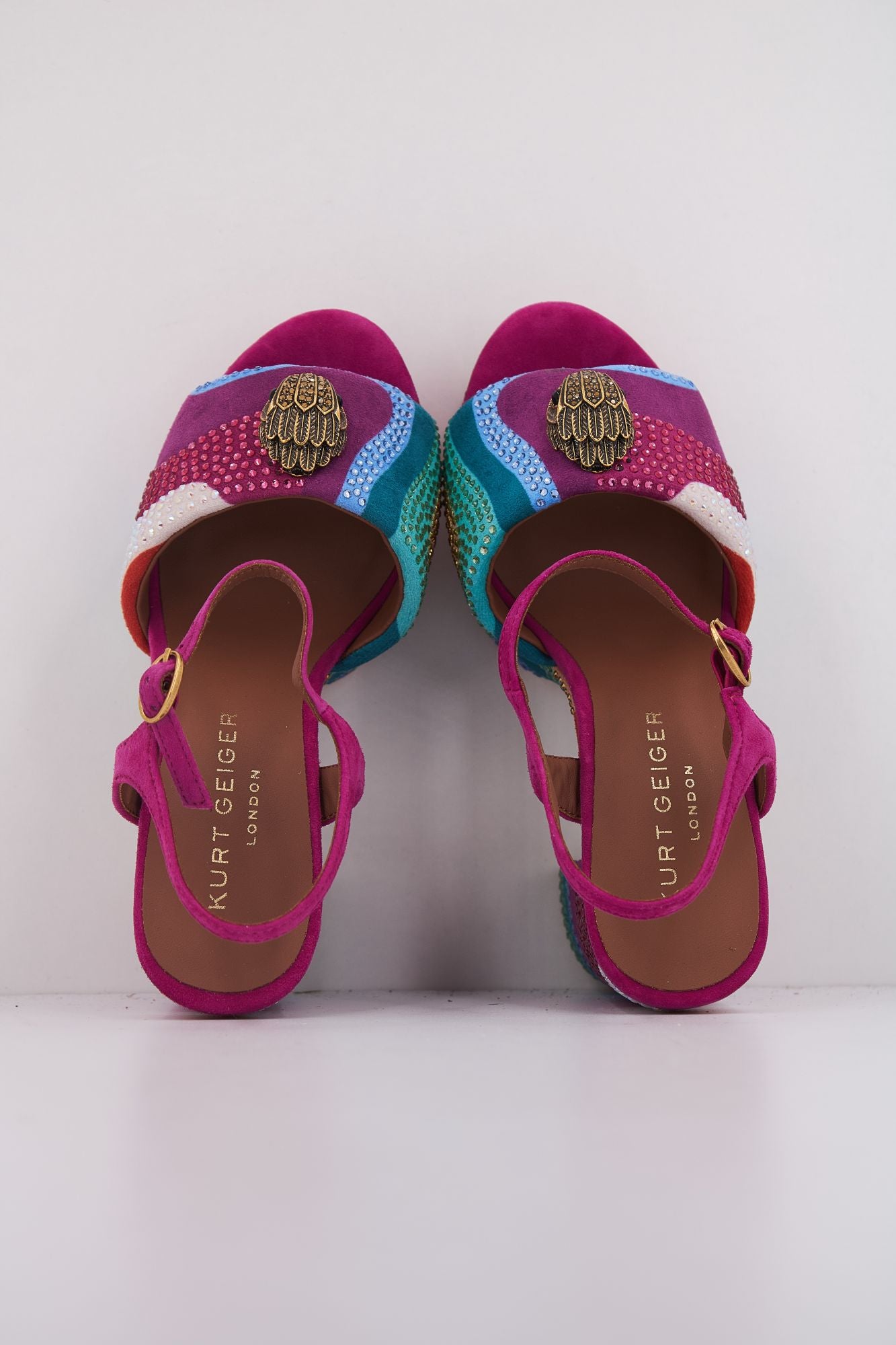 KURT GEIGER LONDON KENSINGTON PLATFORM SDL en color ROSA (3)