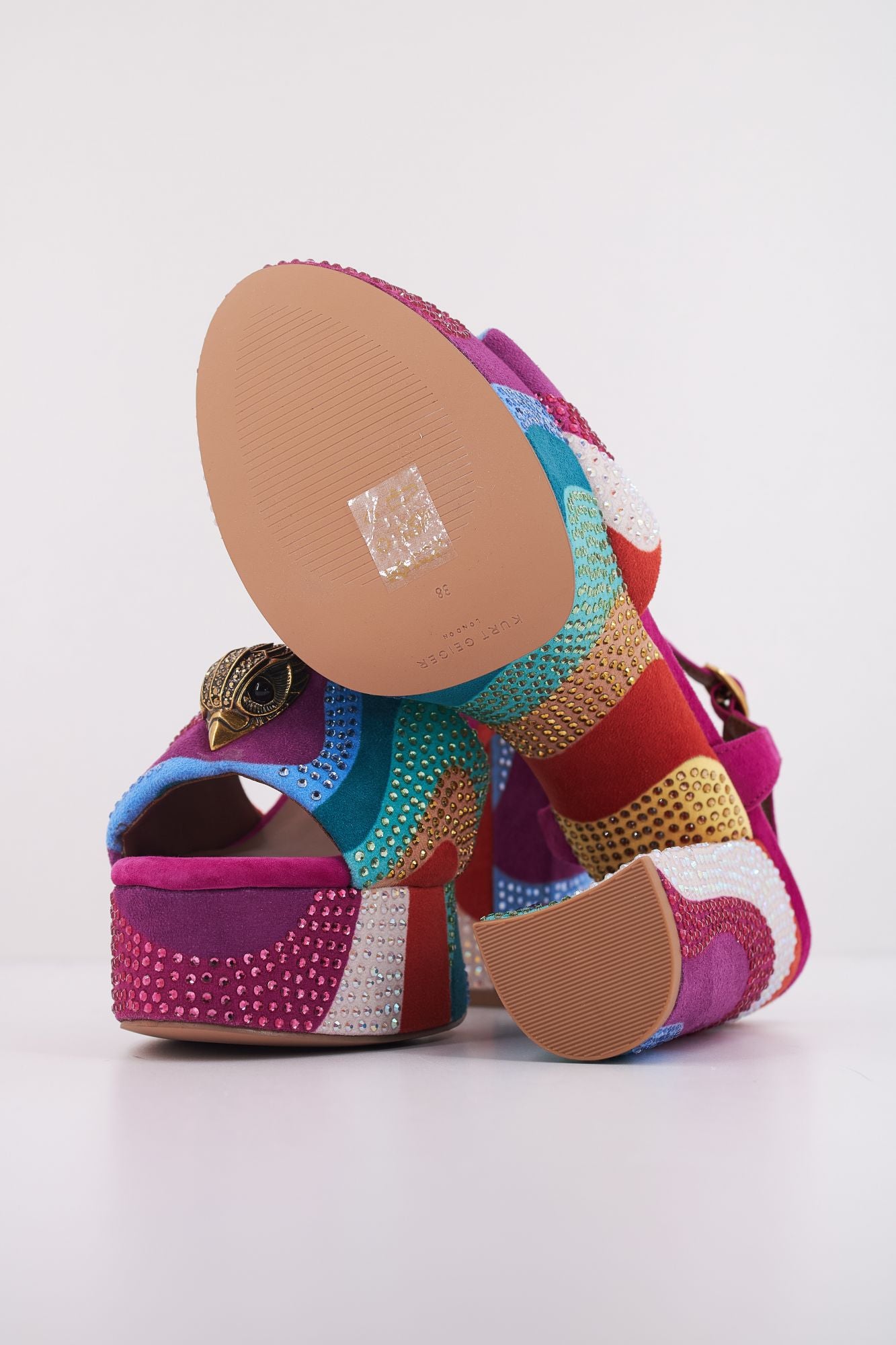 KURT GEIGER LONDON KENSINGTON PLATFORM SDL en color ROSA (5)