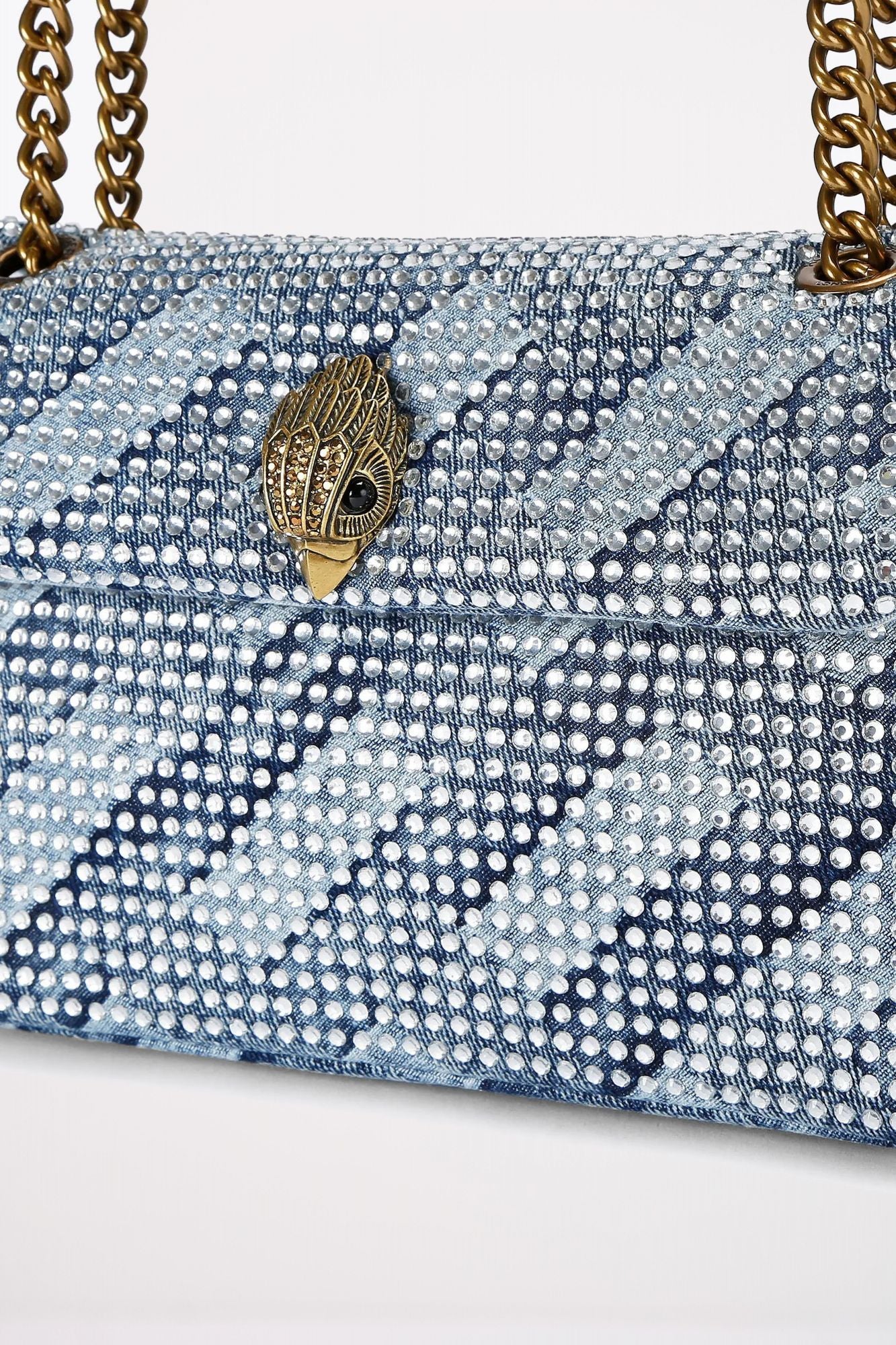 KURT GEIGER LONDON FABRIC MD KENSINGTON en color AZUL (3)