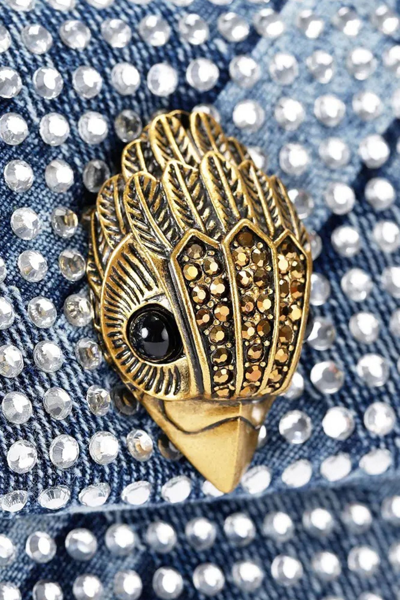 KURT GEIGER LONDON FABRIC MD KENSINGTON en color AZUL (4)