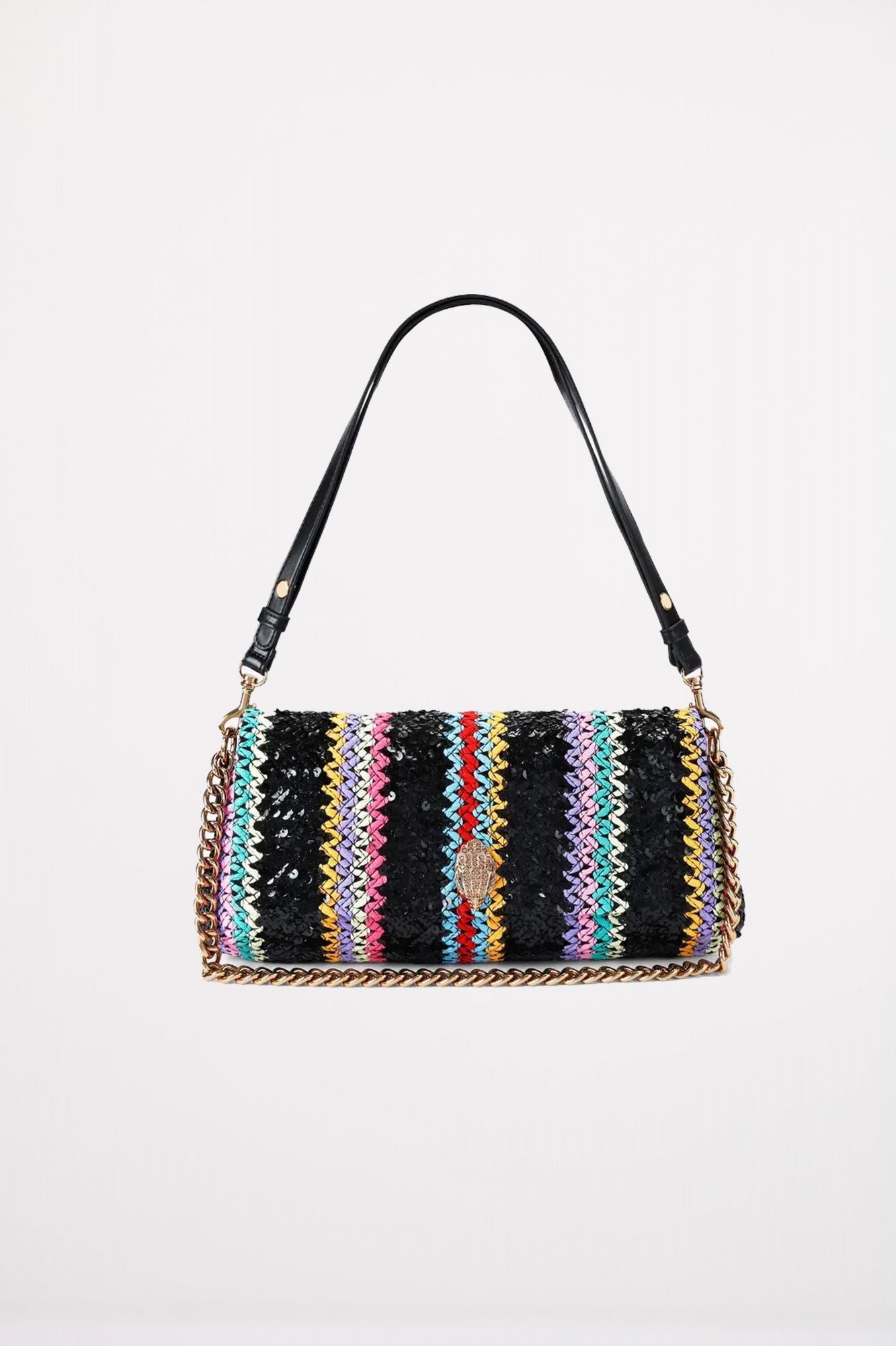 KURT GEIGER LONDON LONG KENSINGTON BAG en color NEGRO (1)