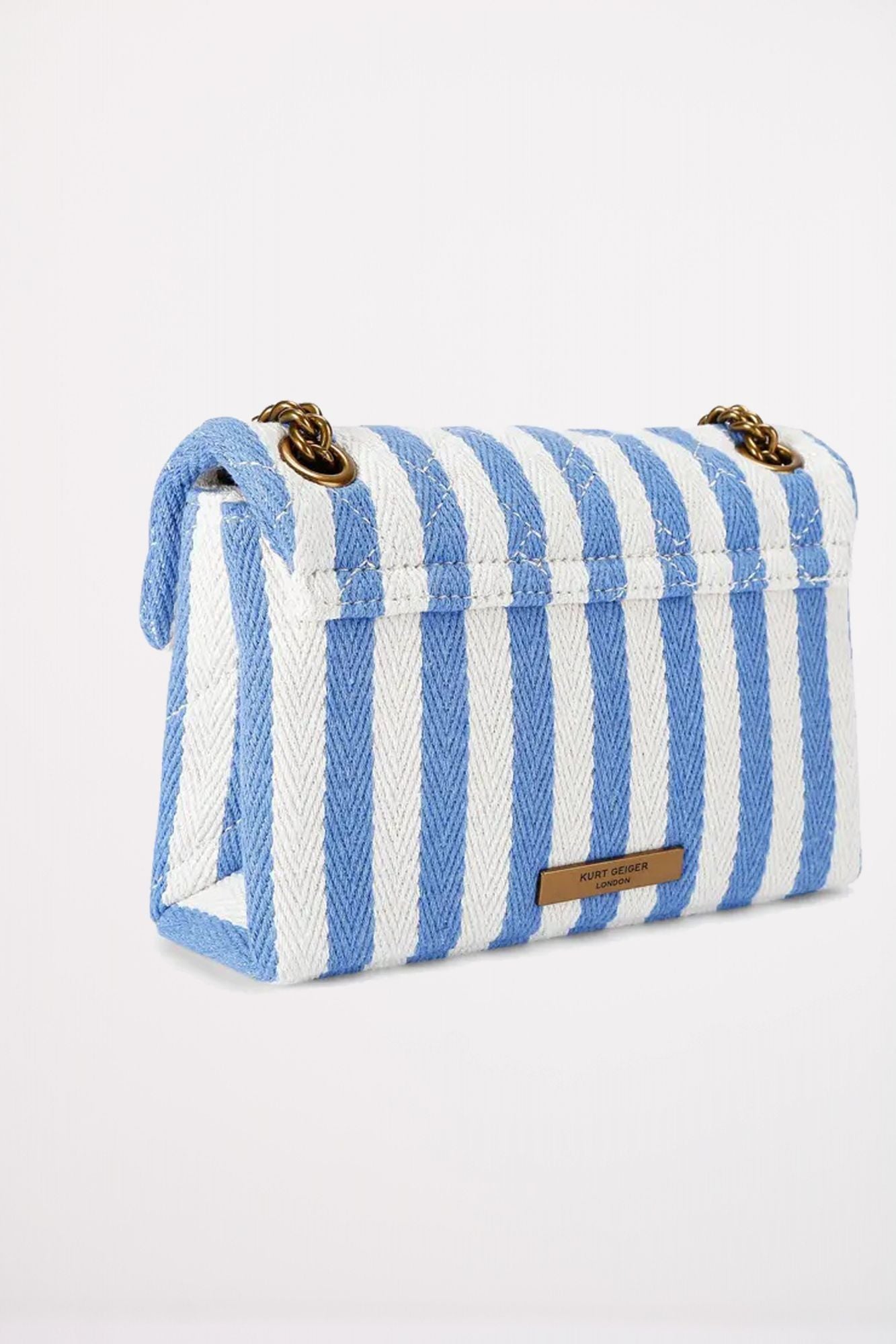 KURT GEIGER LONDON MINI KENSINGTON BAG en color AZUL (3)