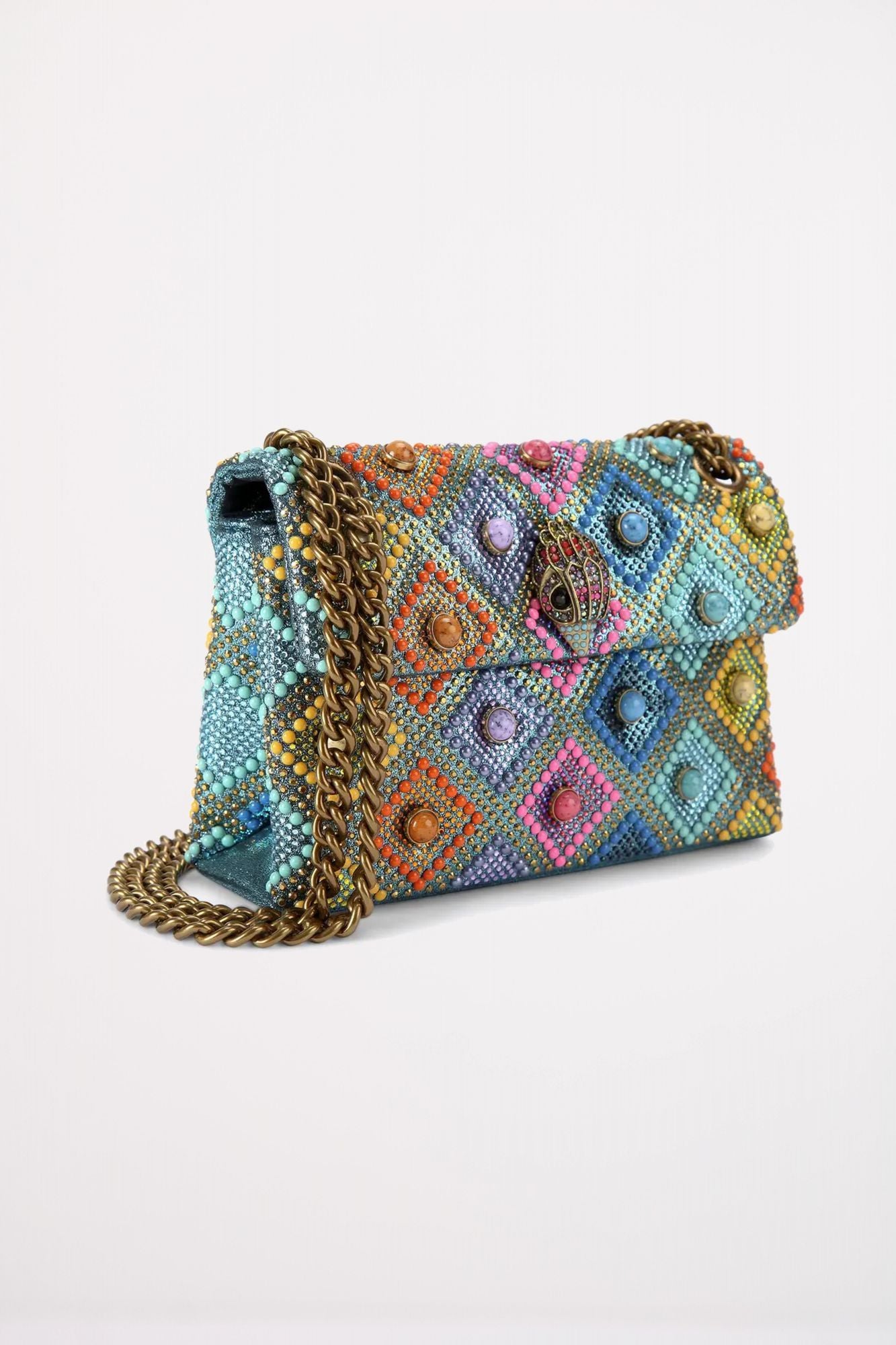 KURT GEIGER LONDON MINI KENSINGTON JEWEL en color AZUL (2)