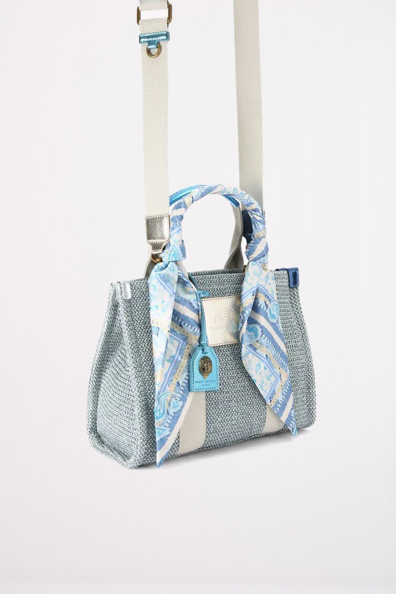 KURT GEIGER LONDON SMALL SOUTHBANK TOTE en color AZUL (4)