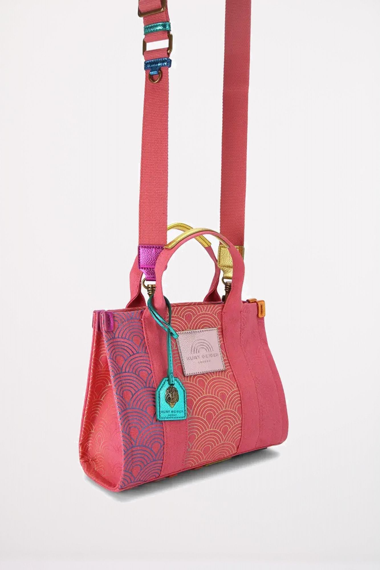 KURT GEIGER LONDON SMALL SOUTHBANK TOTE en color ROSA (3)