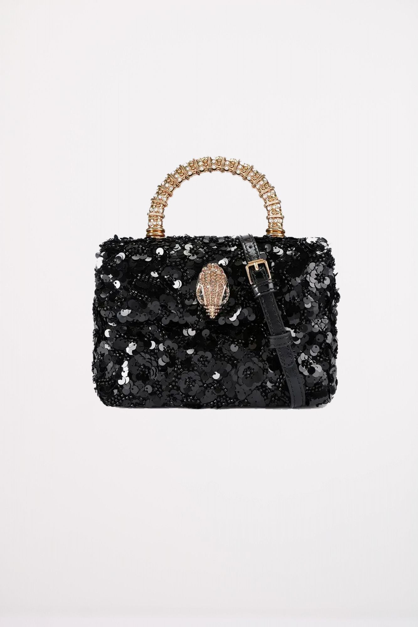 KURT GEIGER LONDON HANDLE MINI KENSINGTON en color NEGRO (1)