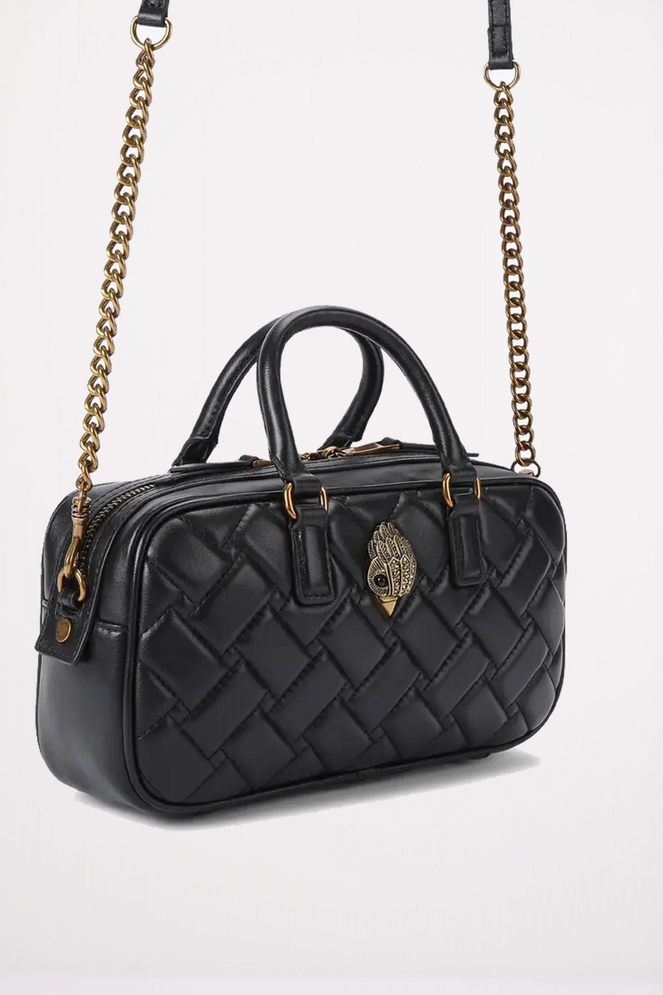 KURT GEIGER LONDON SM KENSINGTON DUFFLE BAG en color NEGRO (2)