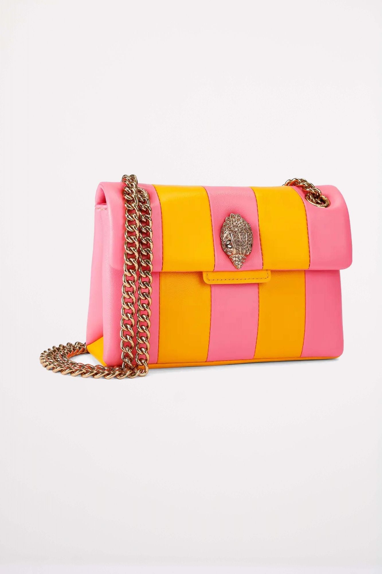 KURT GEIGER LONDON LEATHER MINI KENSINGTON en color ROSA (2)