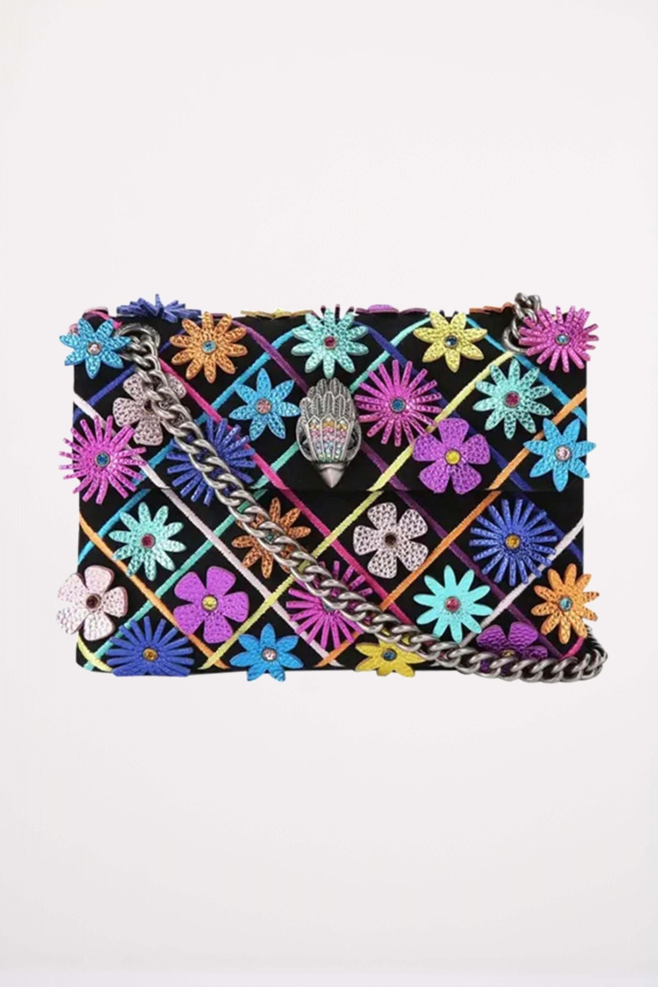 KURT GEIGER LONDON MINI KENSINGTON FLOWERS en color NEGRO (1)