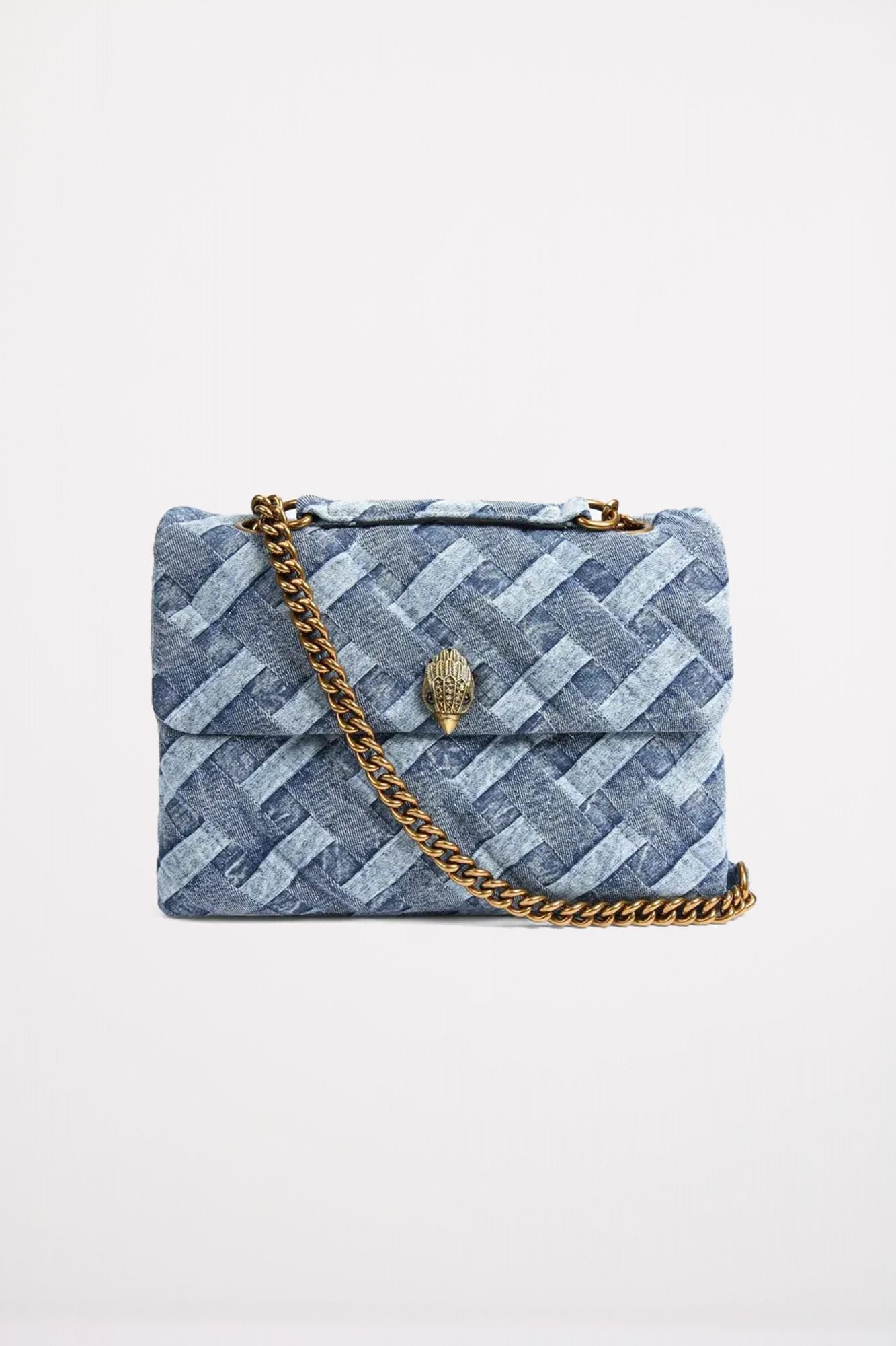 KURT GEIGER LONDON KENSINGTON SOFT CCL BAG en color AZUL (1)